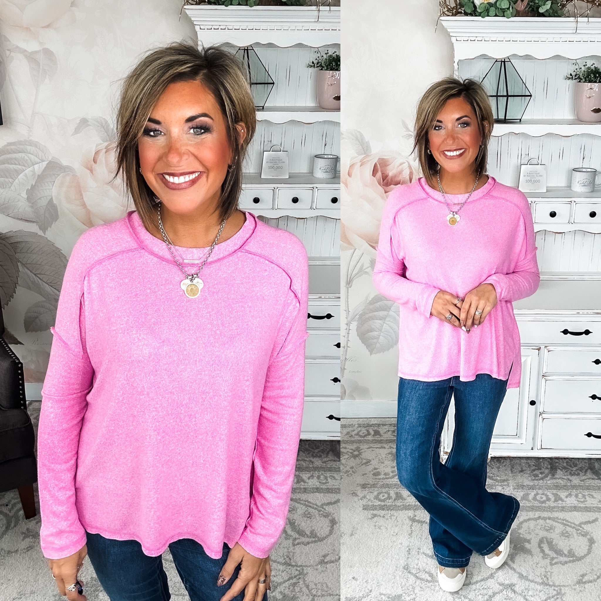 Midnight Mover Pullover - Candy Pink