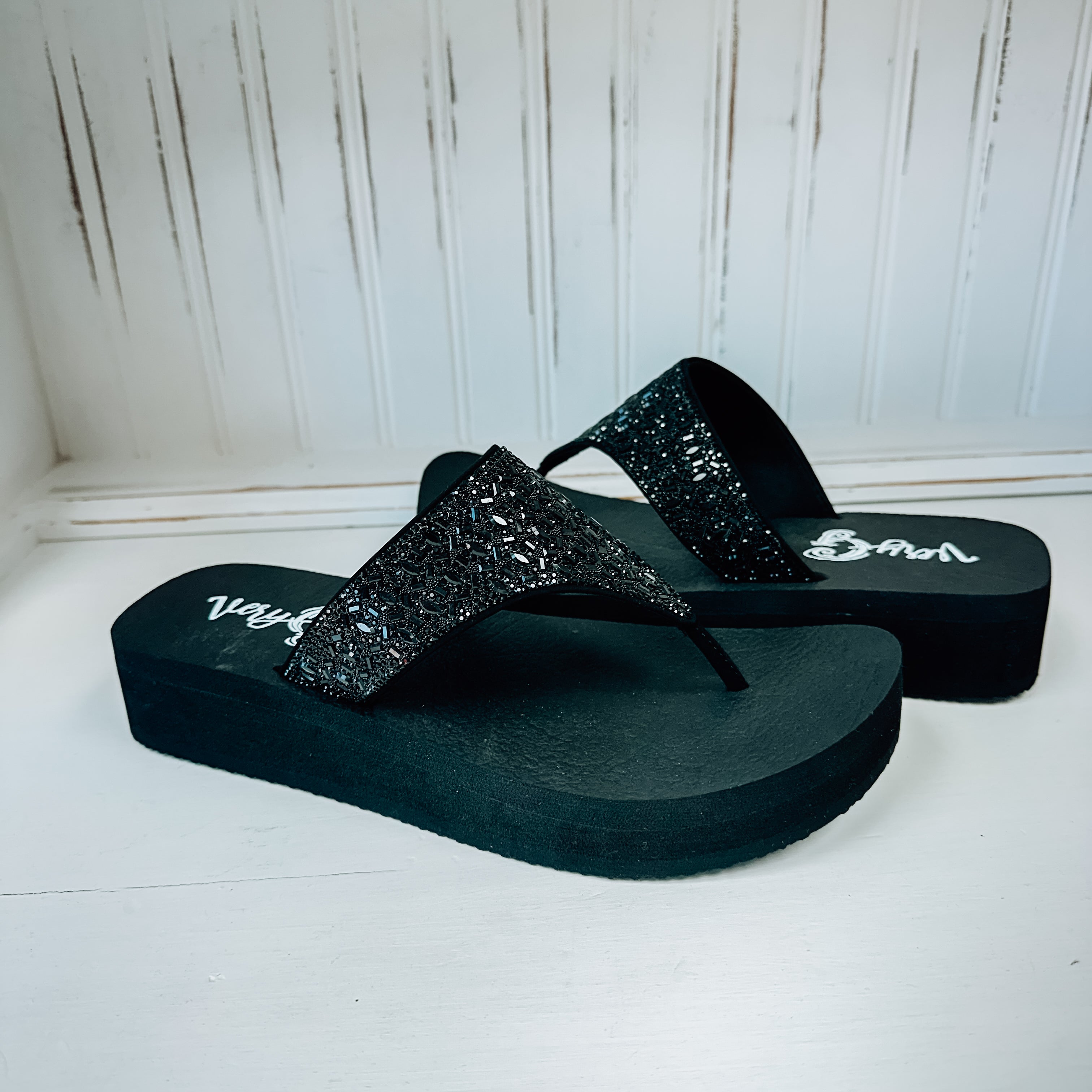 Napoli Flatform Sandal - Black