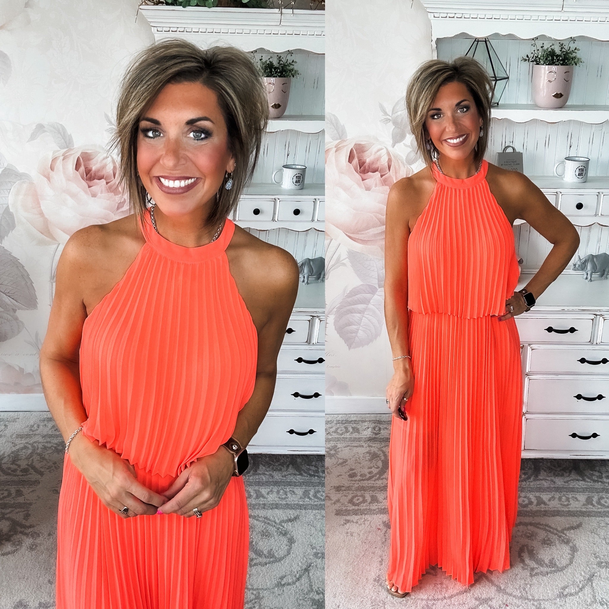 Not Without You Dress - Neon Orange