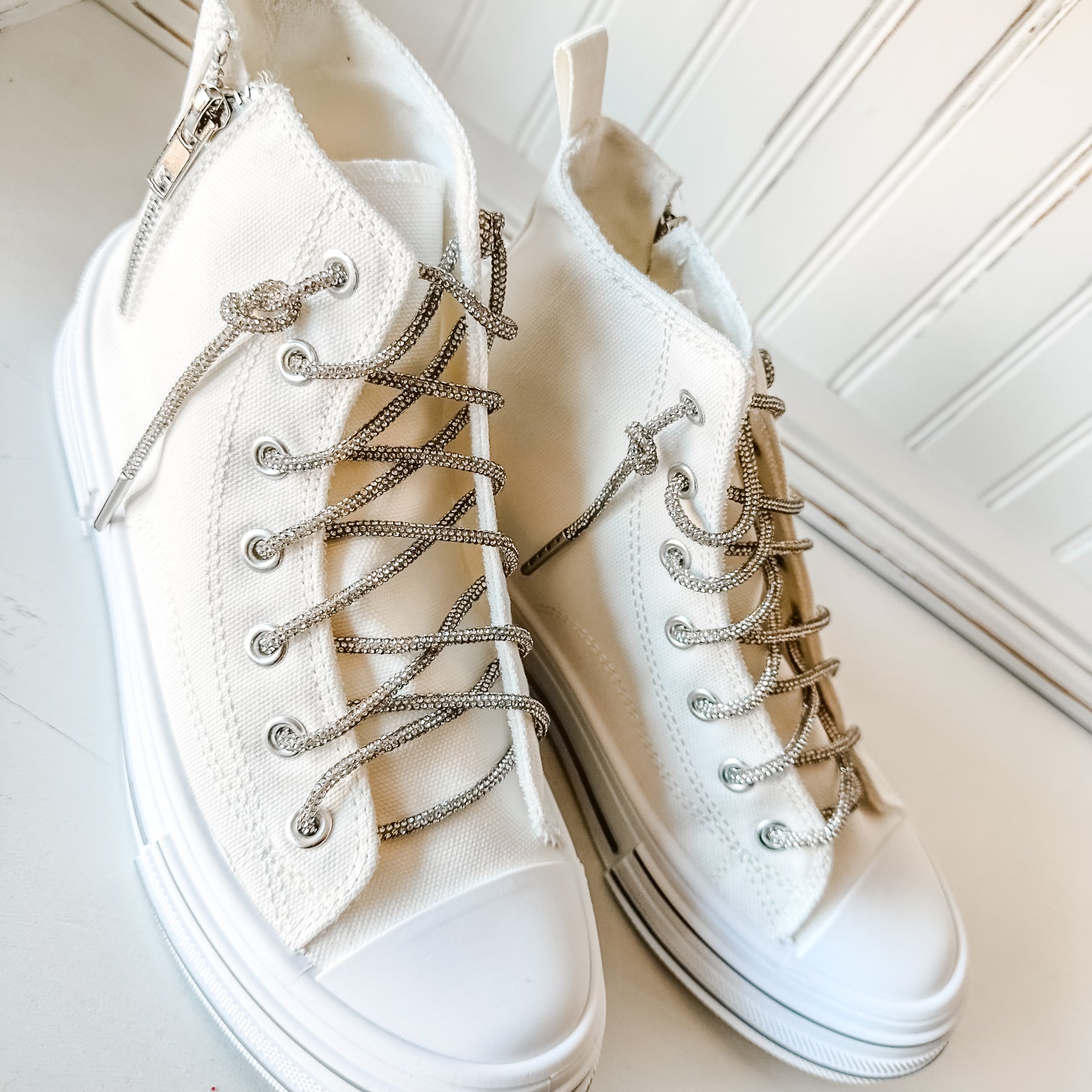 Cora High-Top Sneaker - White