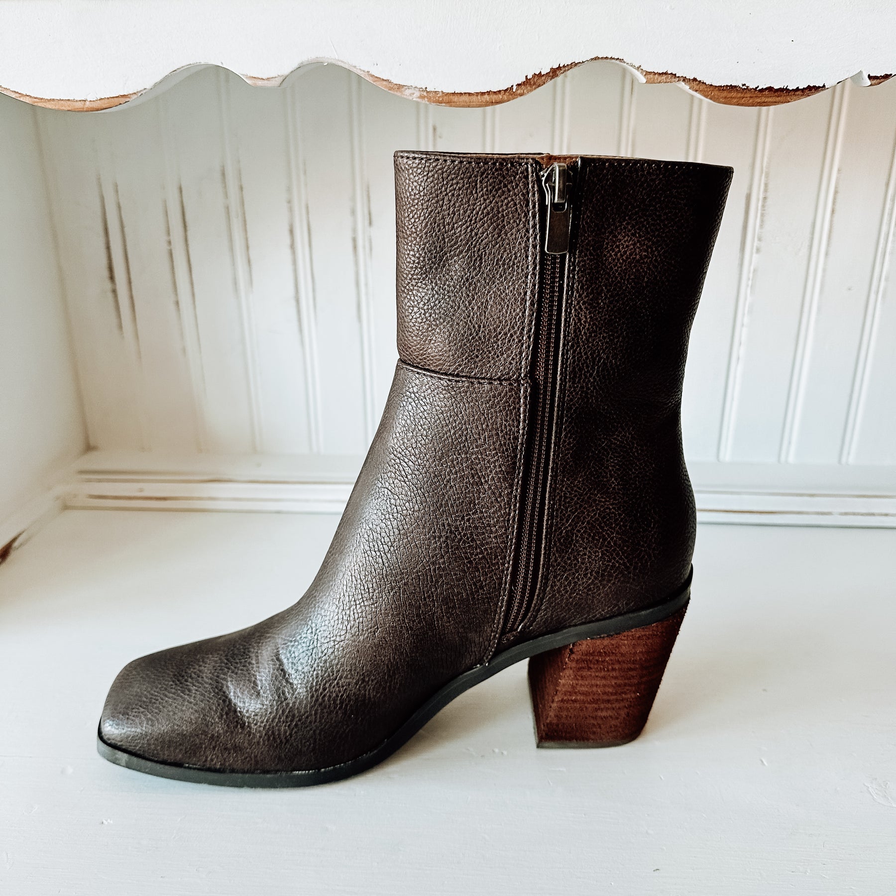 Maora Heeled Boot - Brown