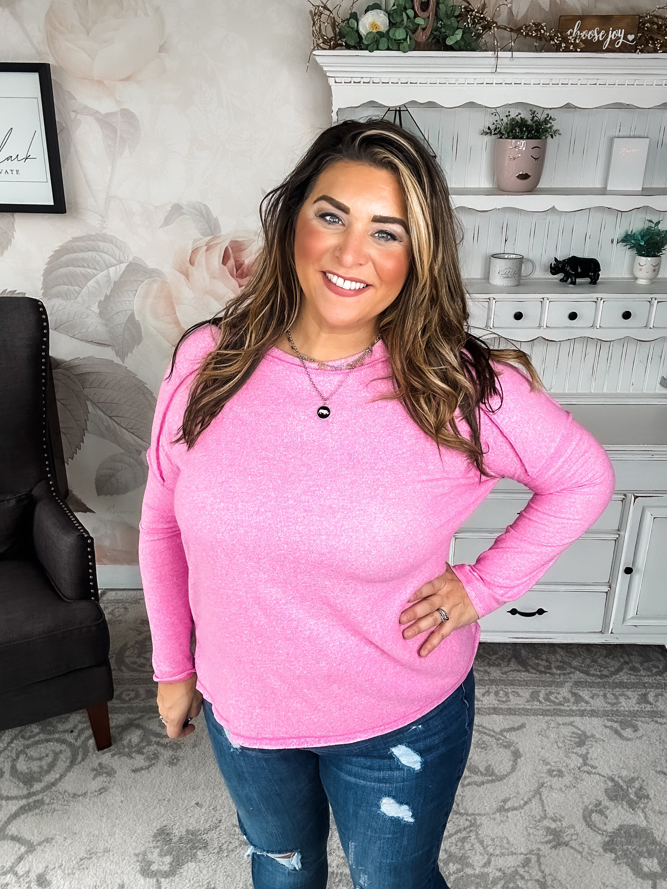 BLACK FRIDAY EXCLUSIVE - Midnight Mover Pullover - Candy Pink