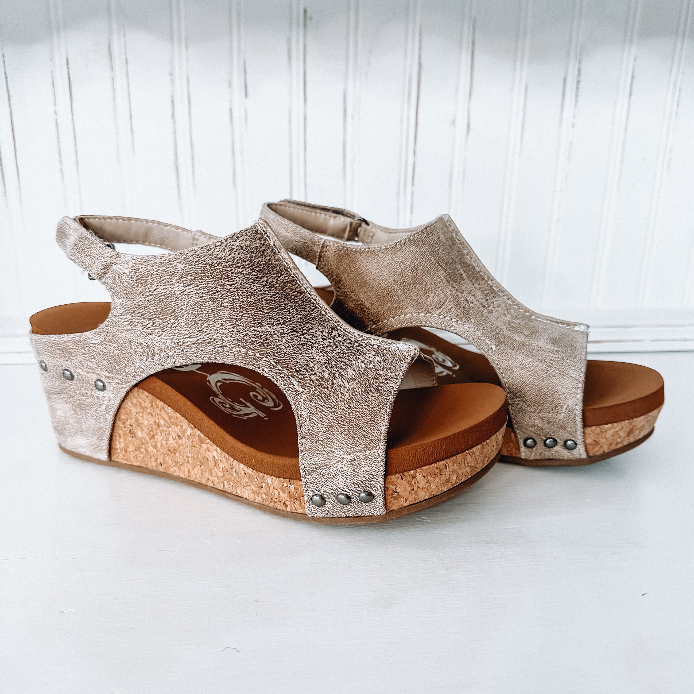 Isabella Wedge Sandal - Cream