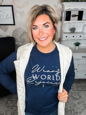 Weary World Rejoices Long Sleeve Tee