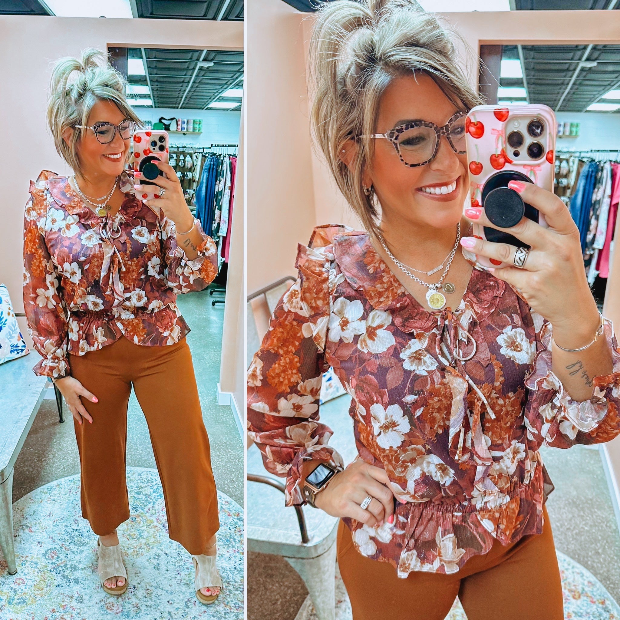 Wanted to Stay Floral Blouse