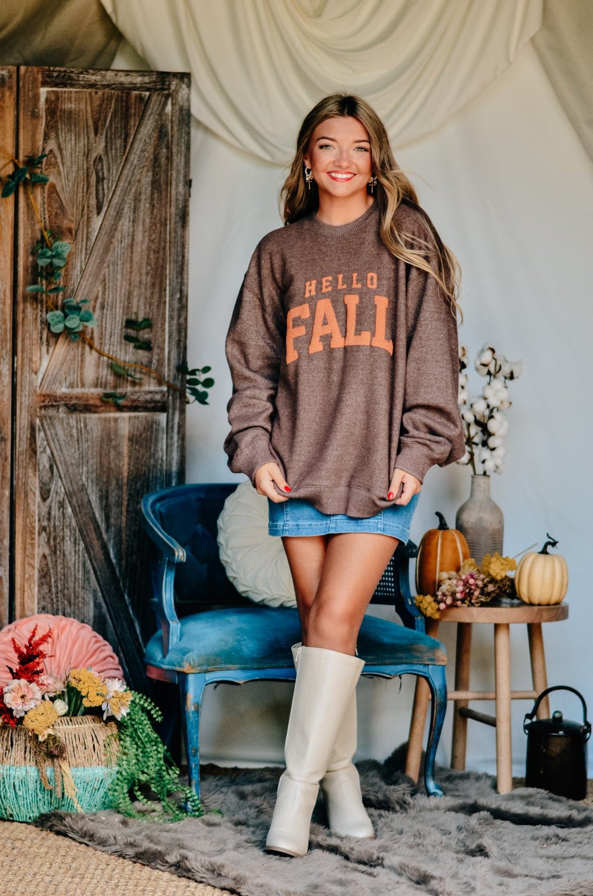 Hello Fall Knit Sweatshirt *ONLINE EXCLUSIVE*