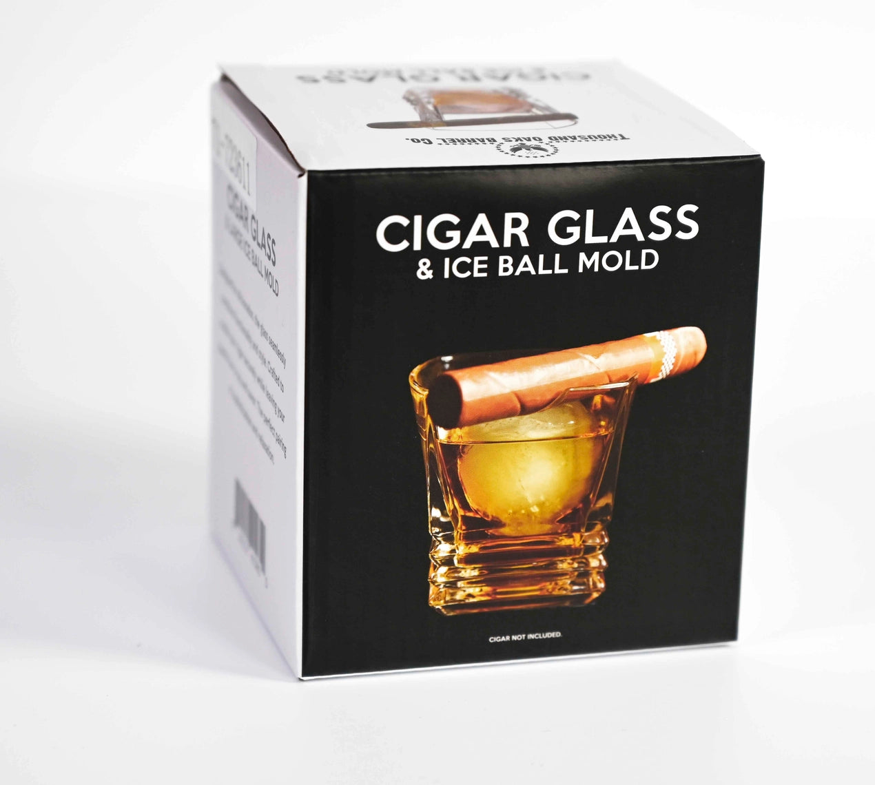 Foghat Cigar Glass with Ice Ball Mold