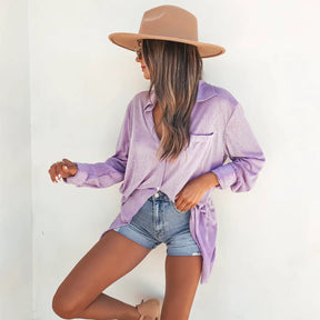 Pretty Powerful Button Down Coverup