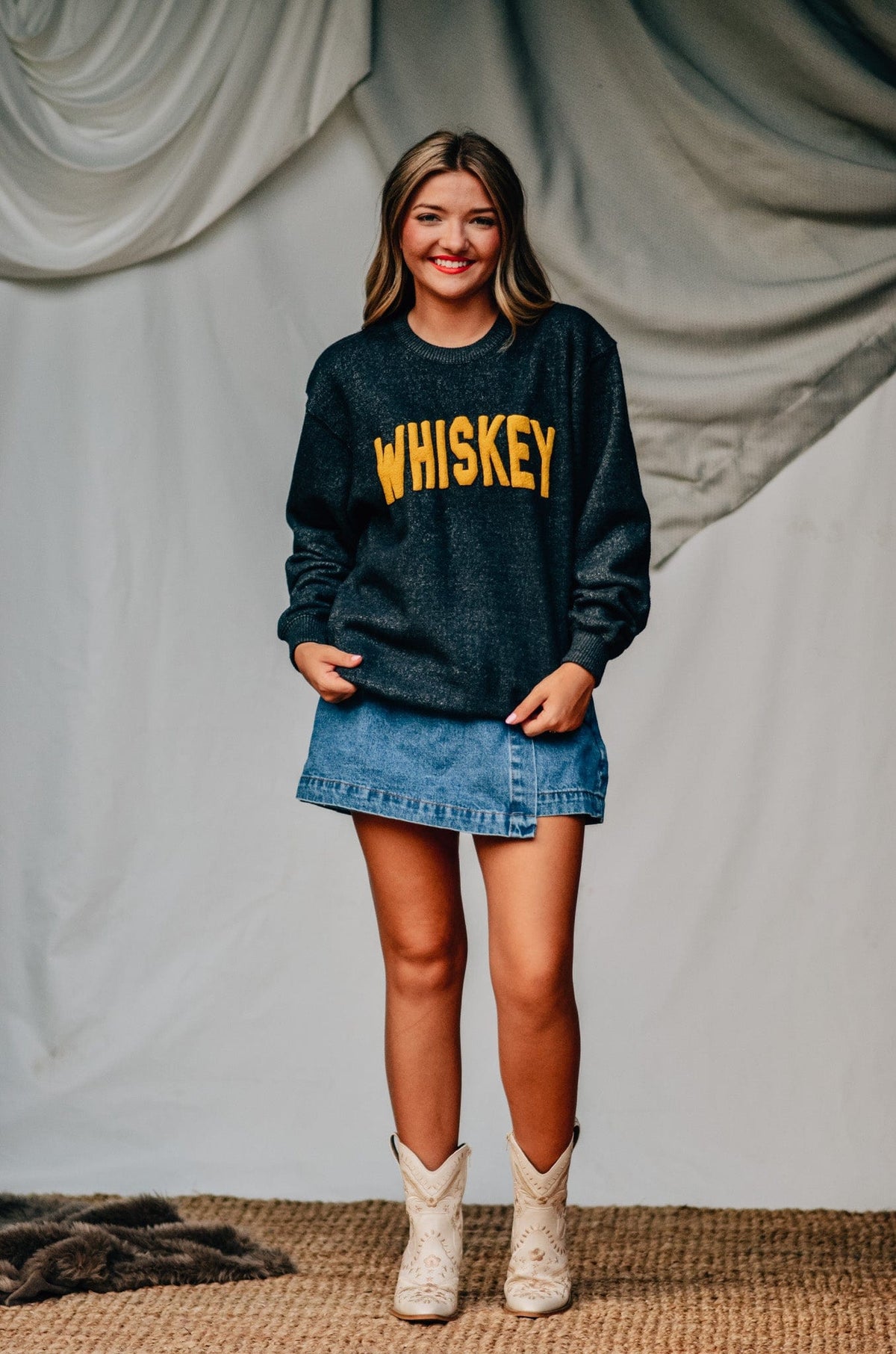 Whiskey Knit Sweatshirt *ONLINE EXCLUSIVE*