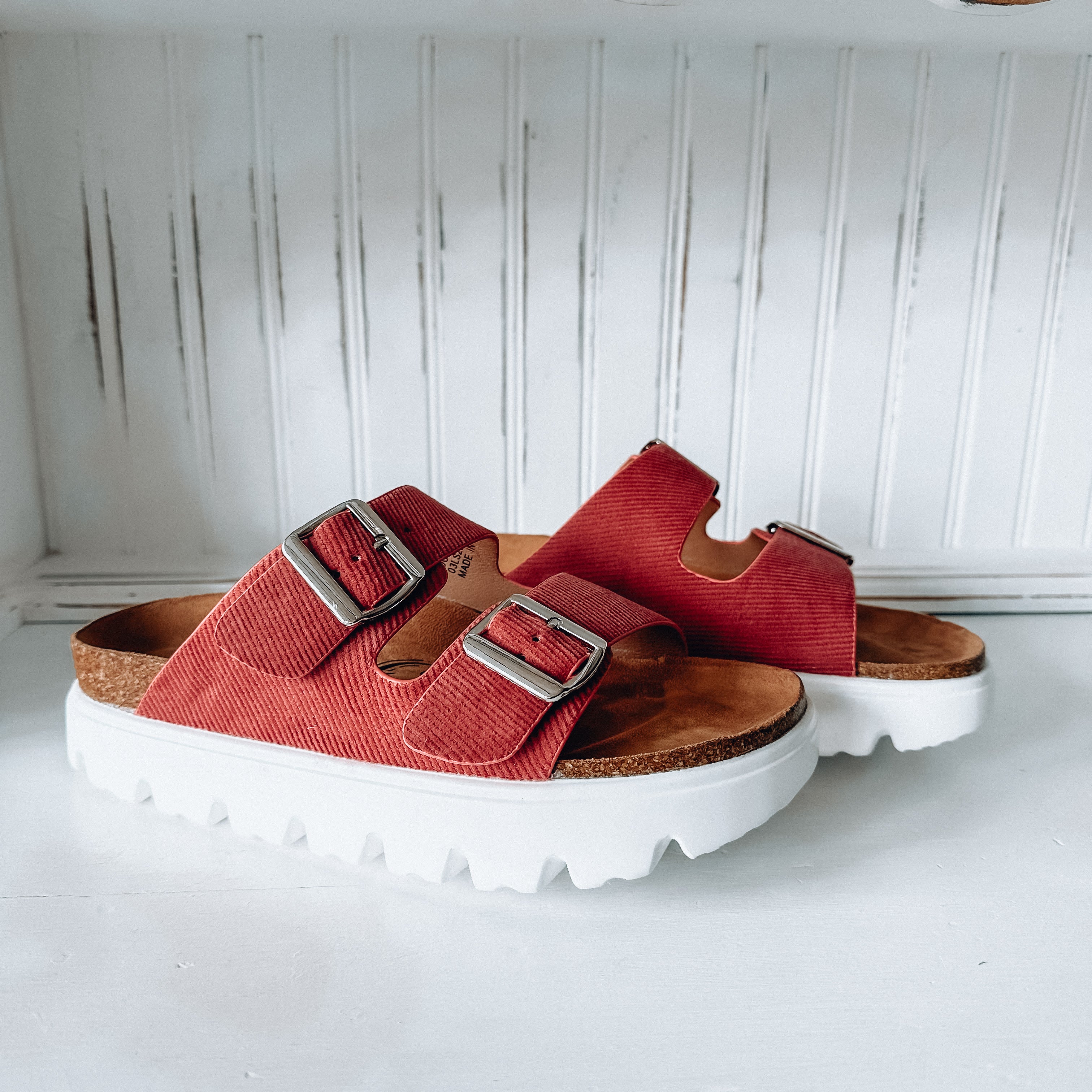 Jazmin Flatform Sandal - Rust