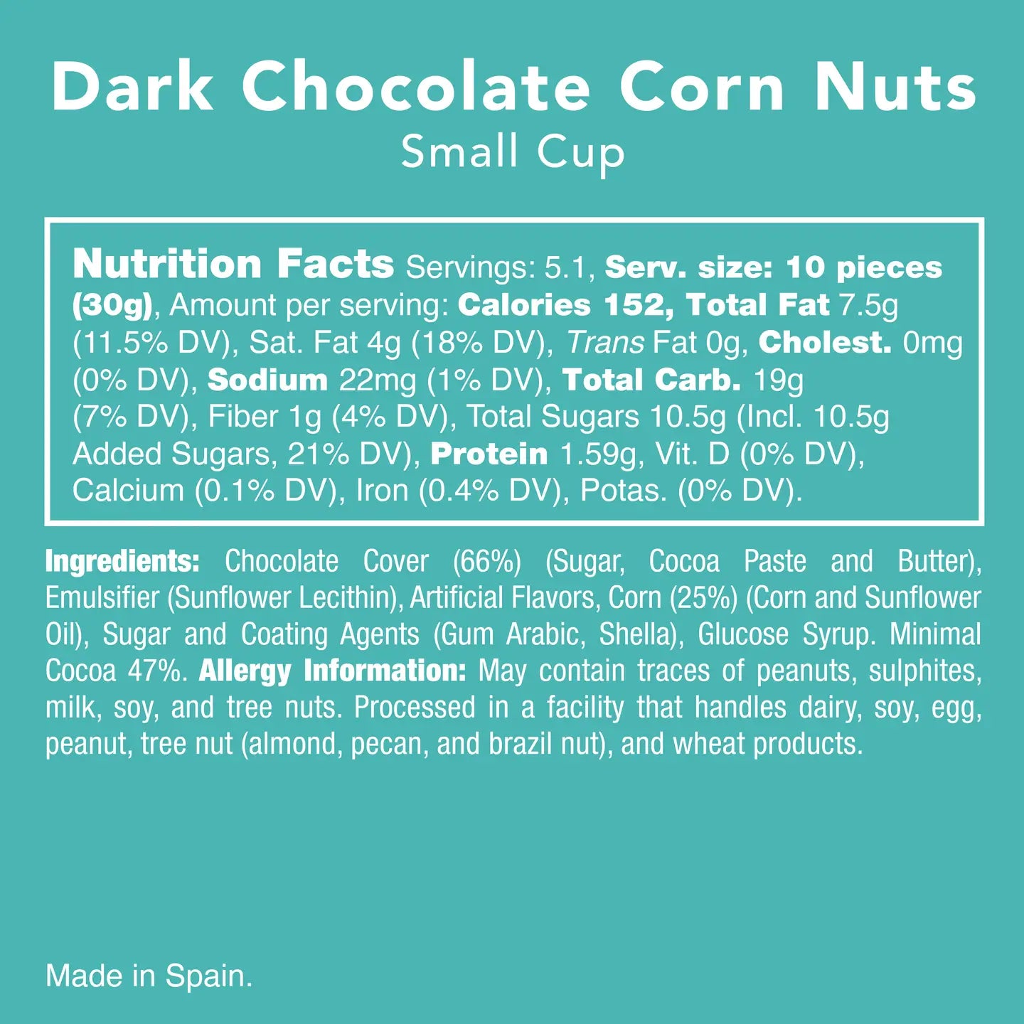 Candy Club - Dark Chocolate Corn Nuts