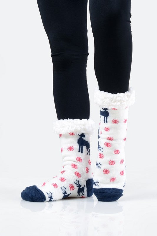 BLACK FRIDAY EXCLUSIVE! - Sherpa Lined Slipper Socks (15 print options!)