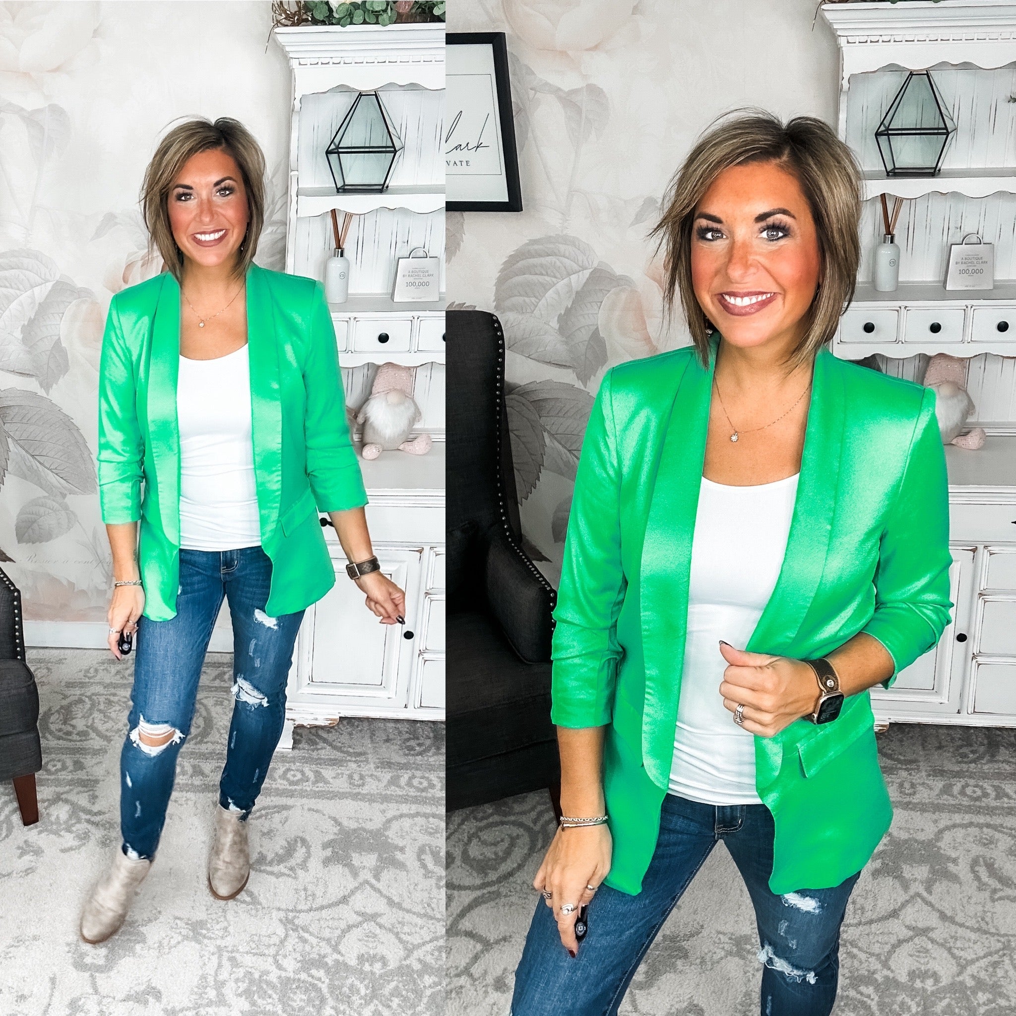 Ready For Success Blazer - Kelly Green