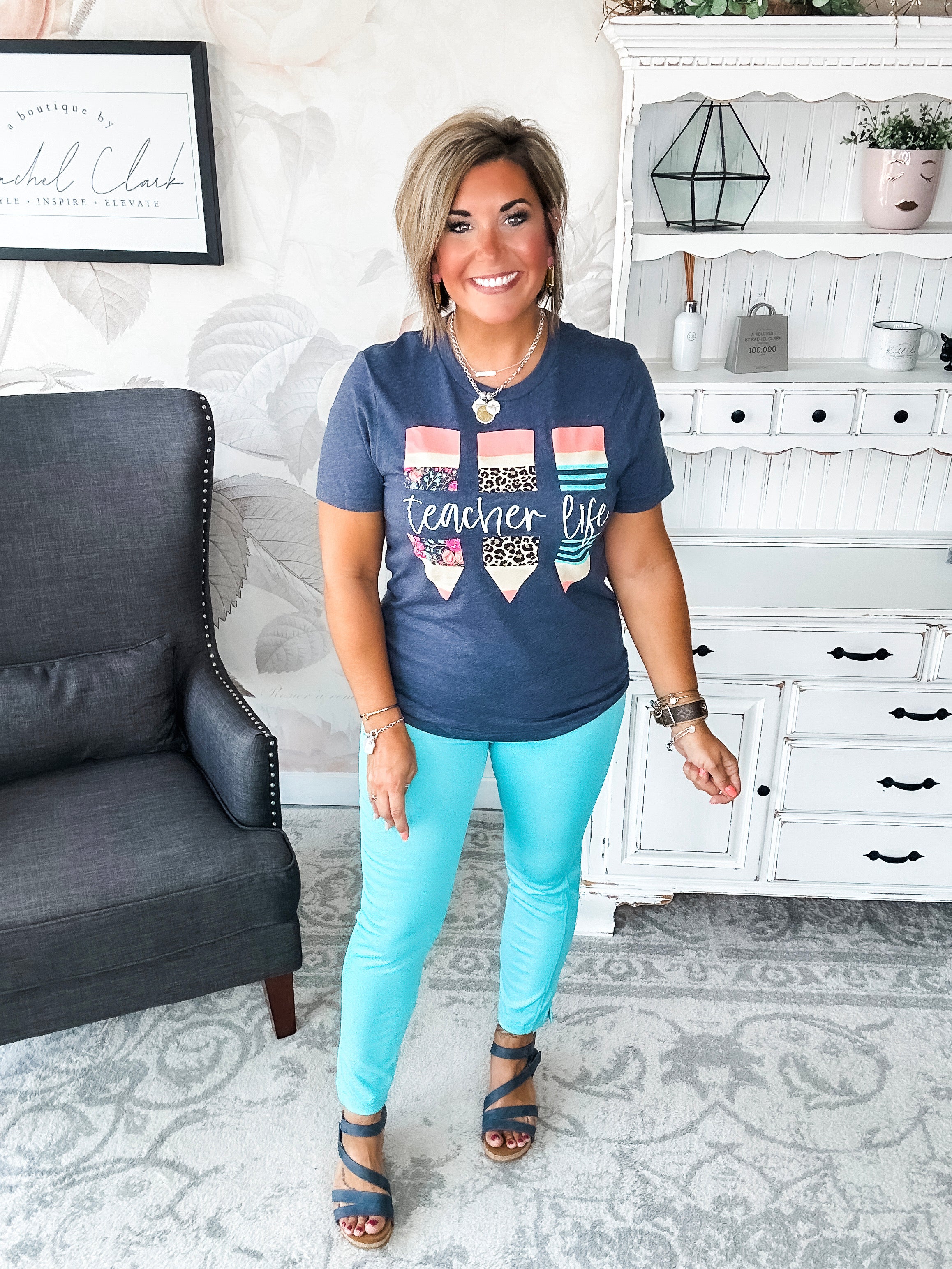 Teacher Life Graphic Tee