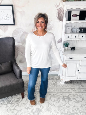 She's Fabulous Long Sleeve Tee - Ivory