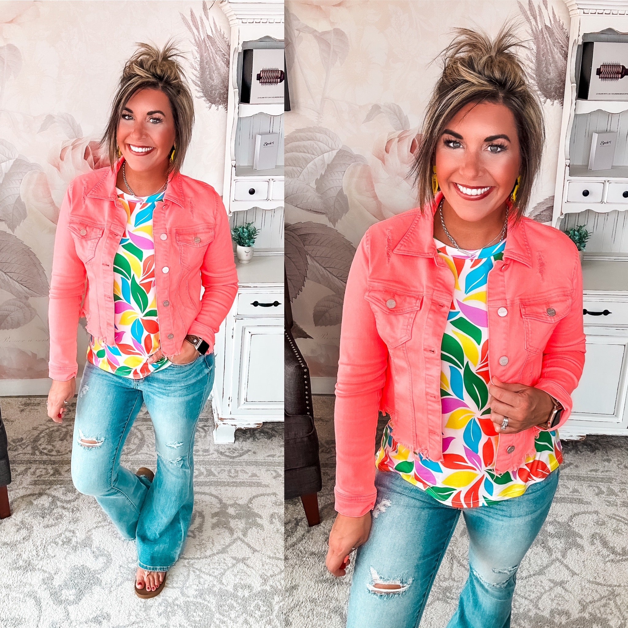 Be Optimistic Top - Multicolor Floral