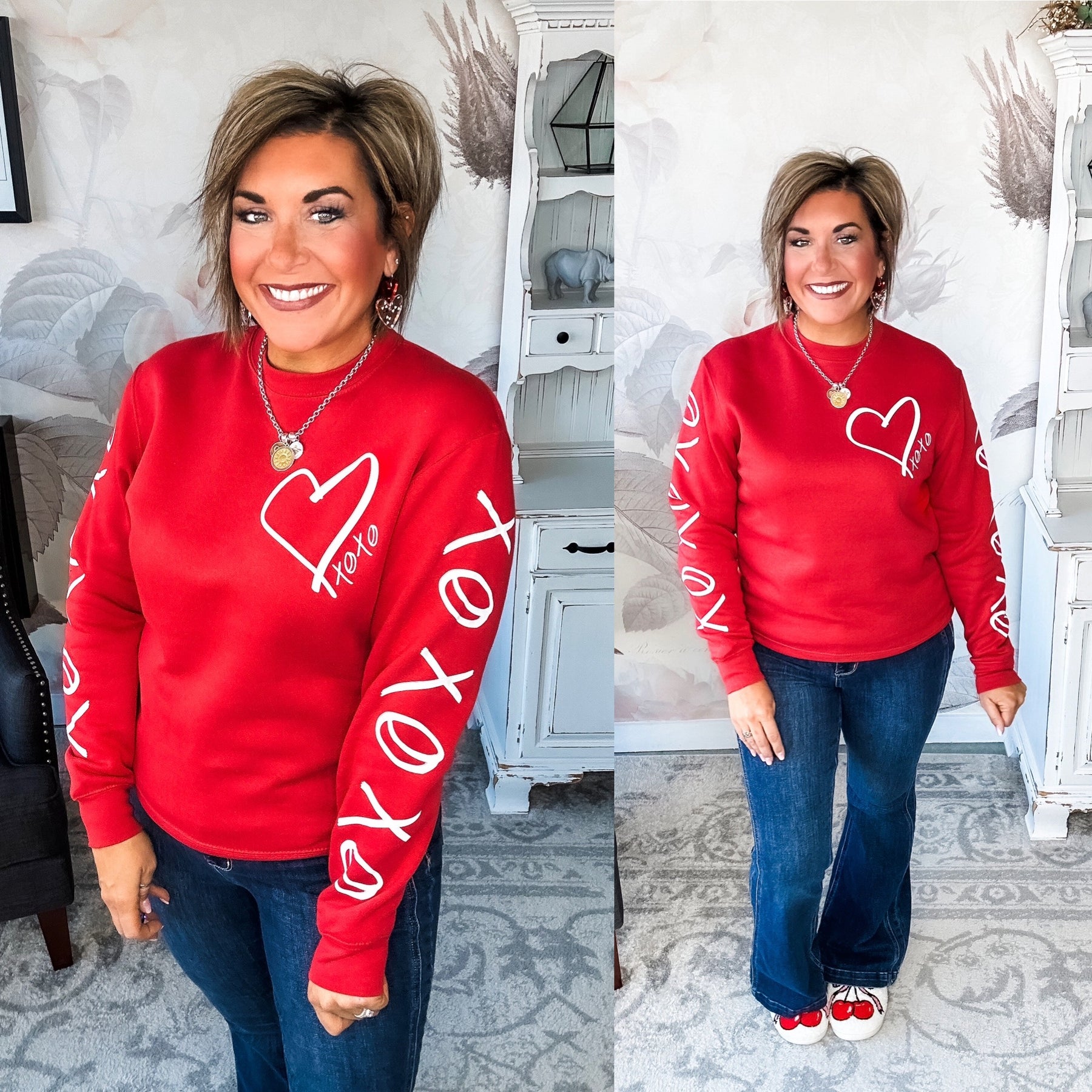 Hugs & Kisses Red Sweatshirt