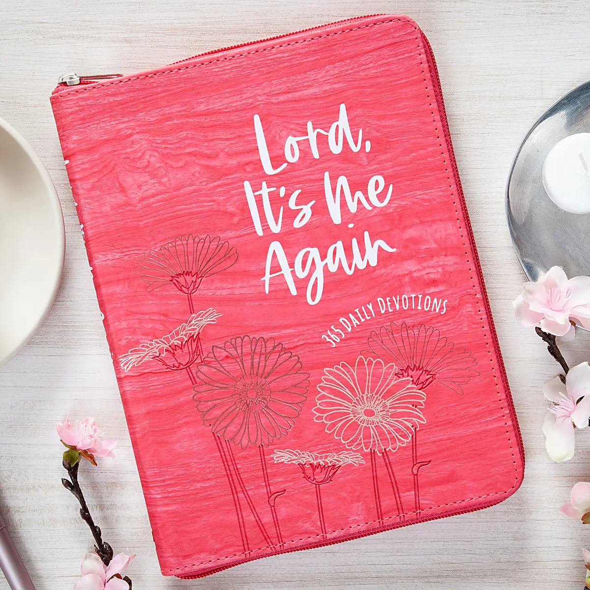 Lord, It's Me Again Zippered Devotional