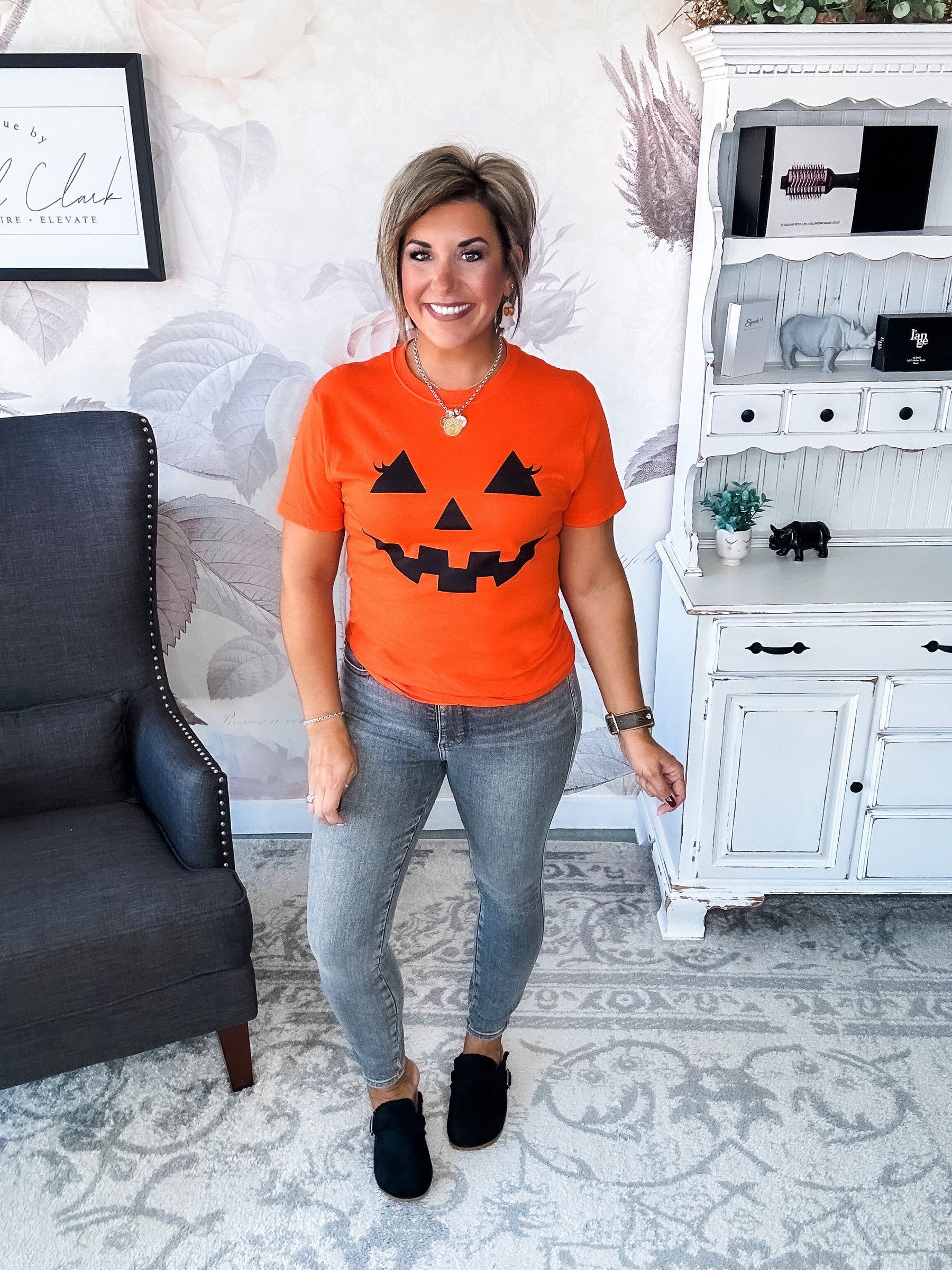 Pumpkin Face Graphic Tee