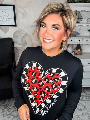 Be Kind, Valentine - Long Sleeve Graphic Tee