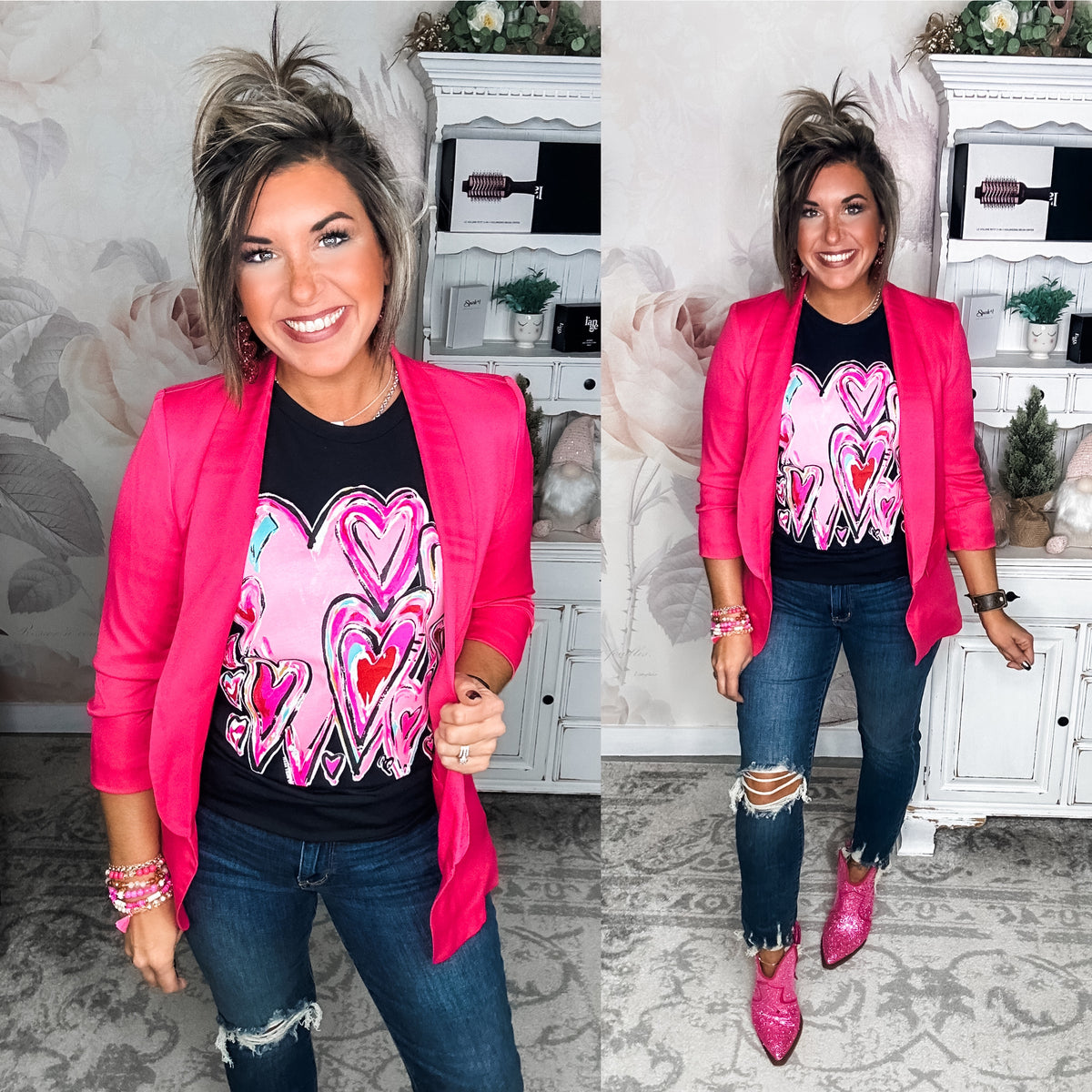 Ready For Success Blazer - Hot Pink