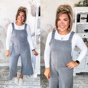 Be Yourself Jumpsuit - Charcoal