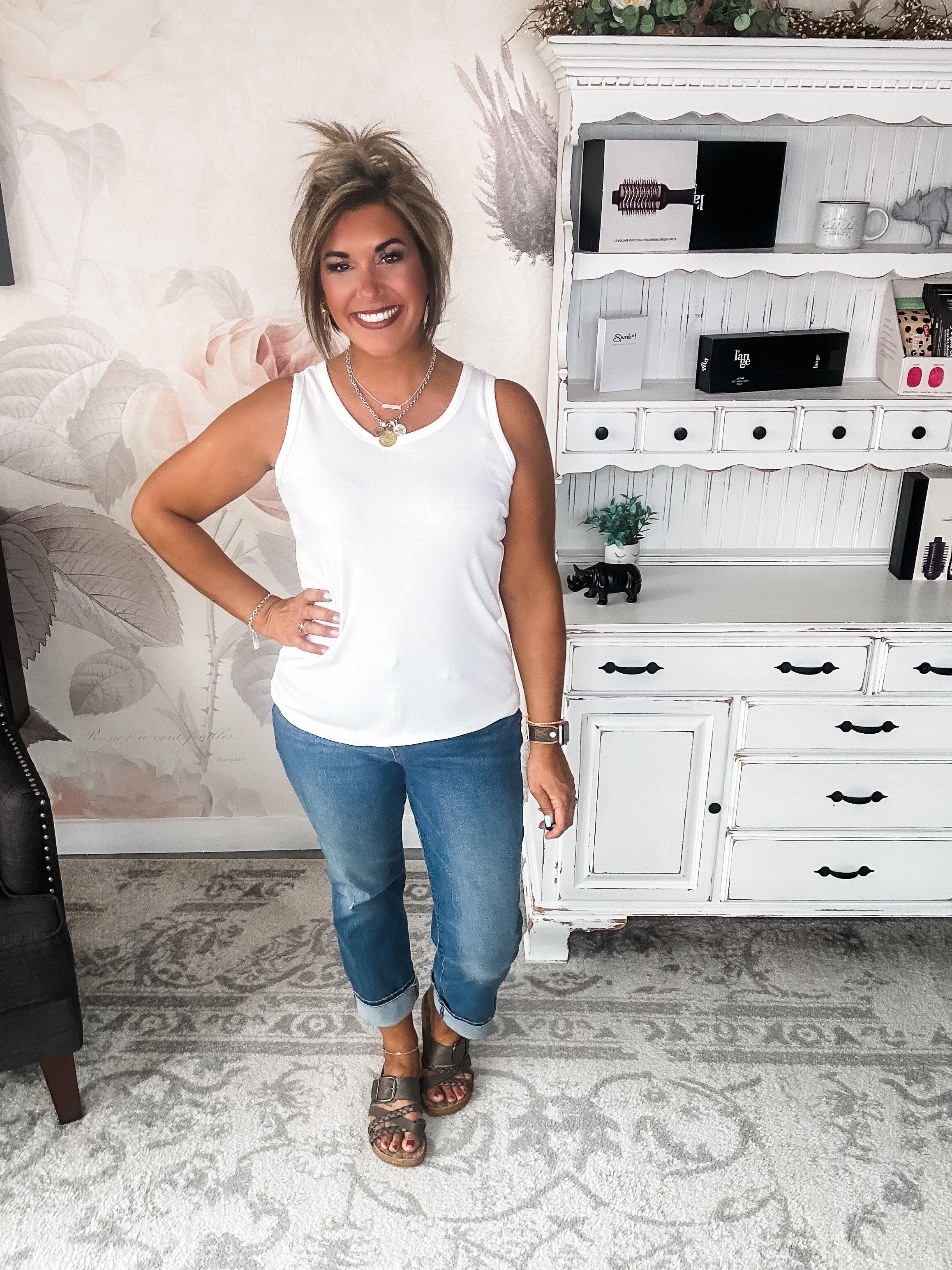 When I Get Home Tank - Ivory