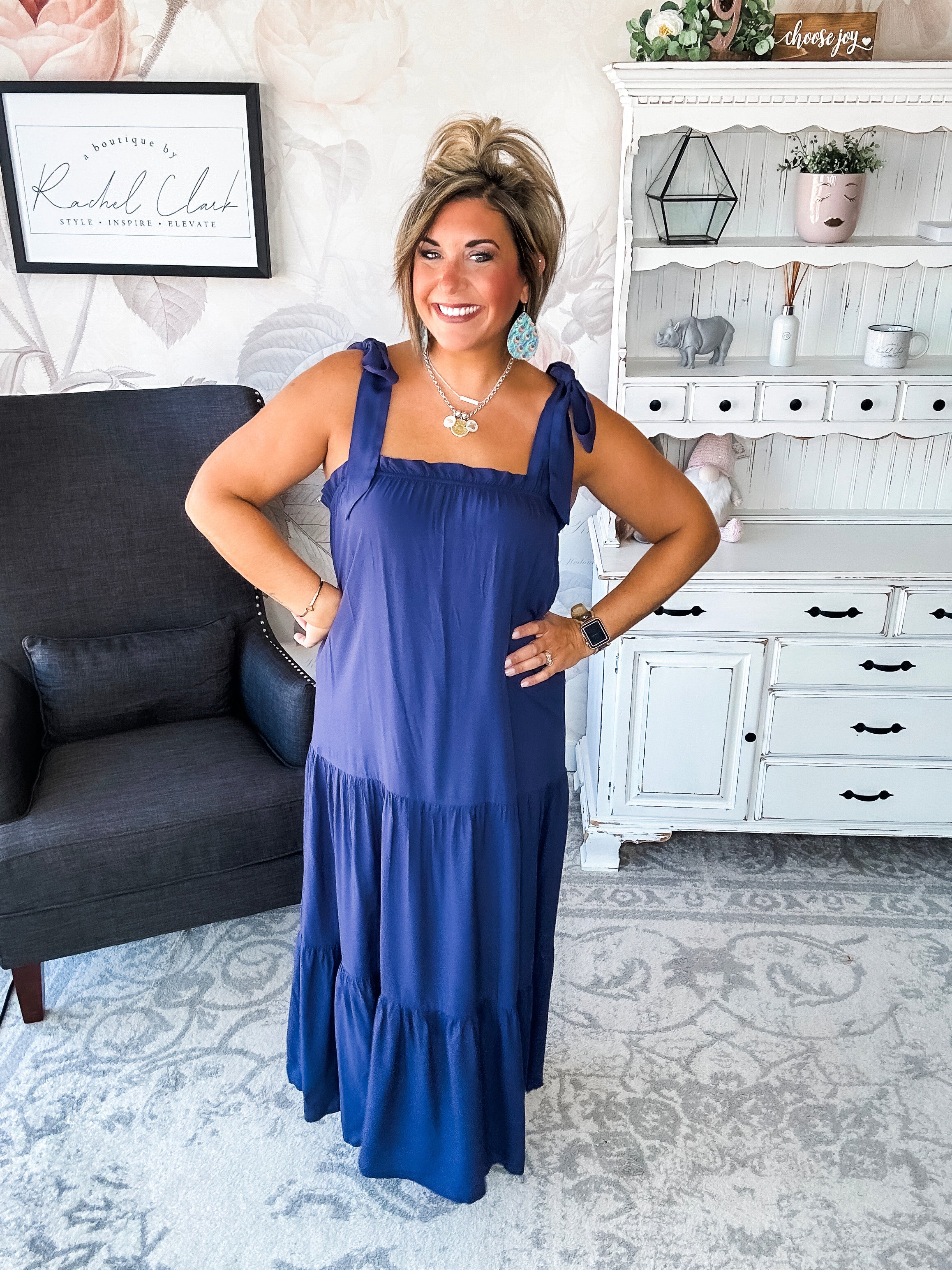 Working on Us Tiered Maxi Dress