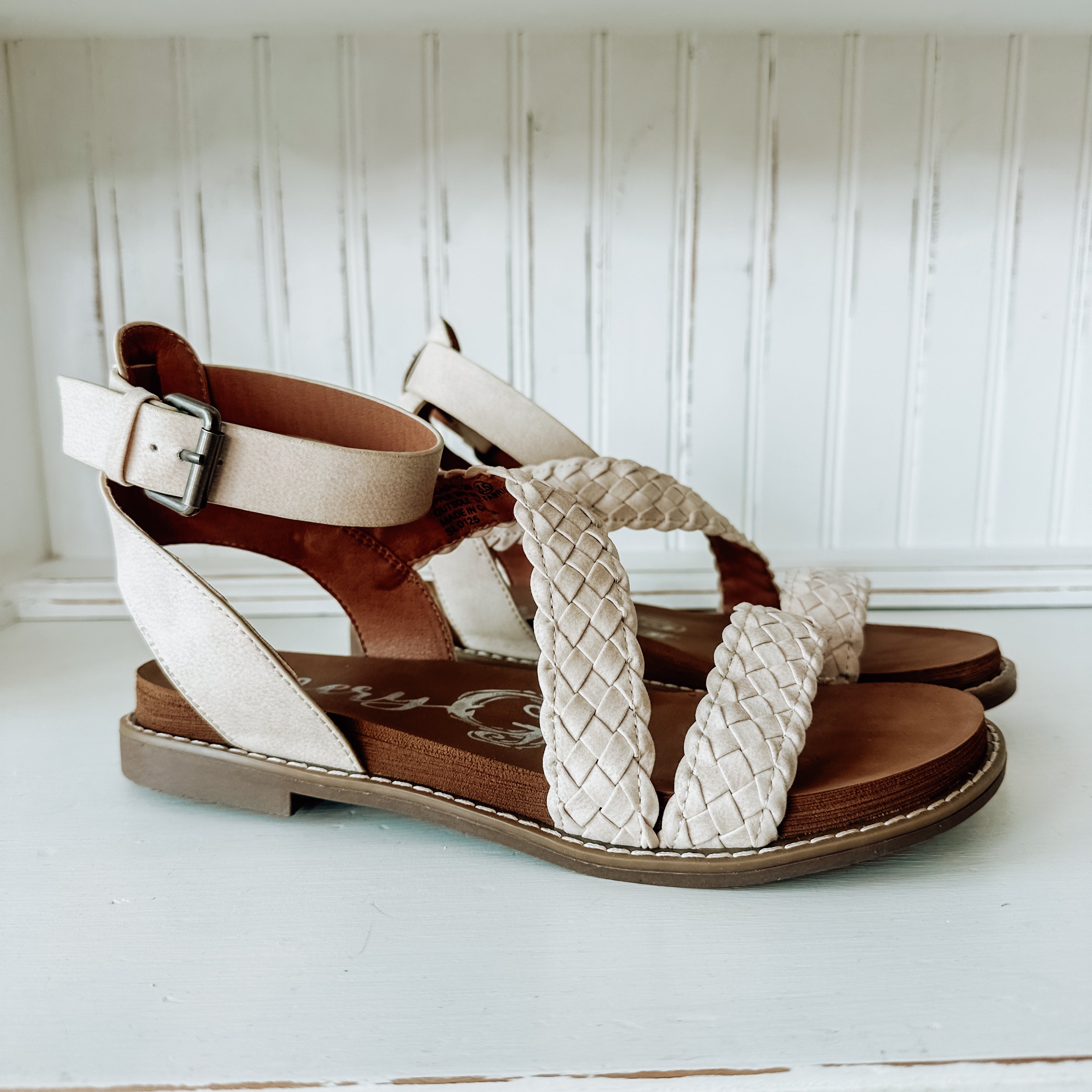 Sylvie Braided Sandal - Cream