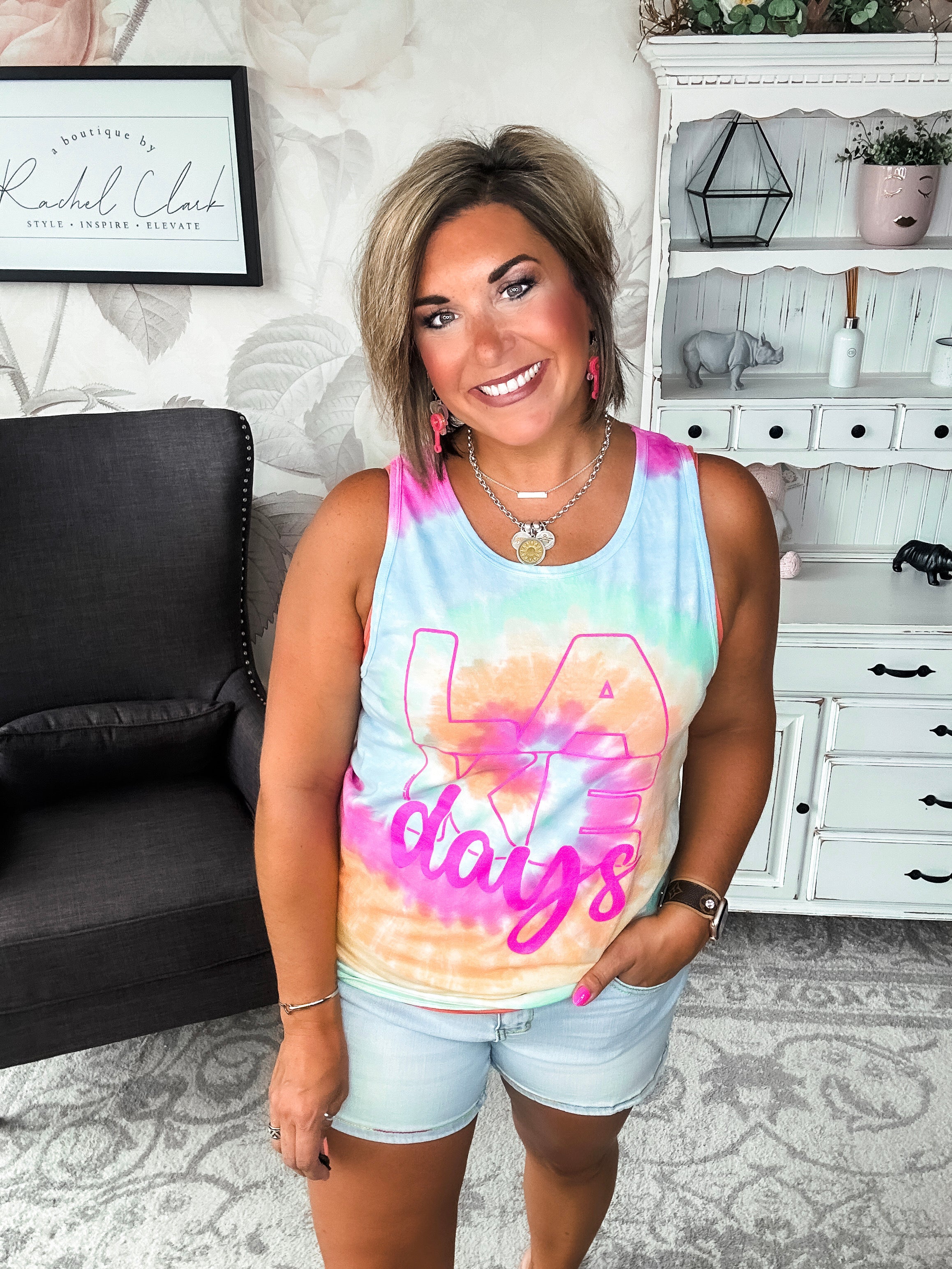 Lake Days Graphic Tank
