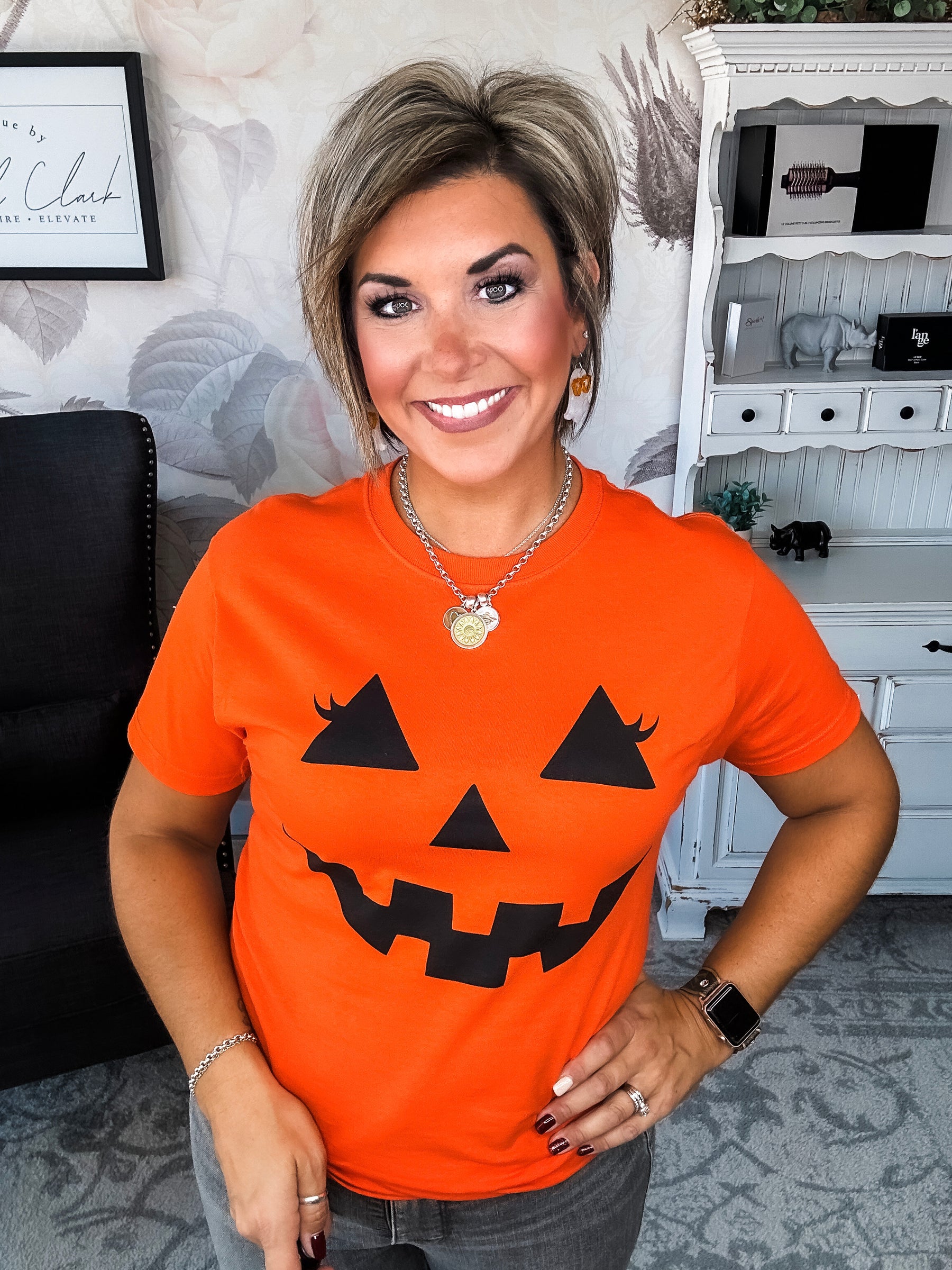 Pumpkin Face Graphic Tee