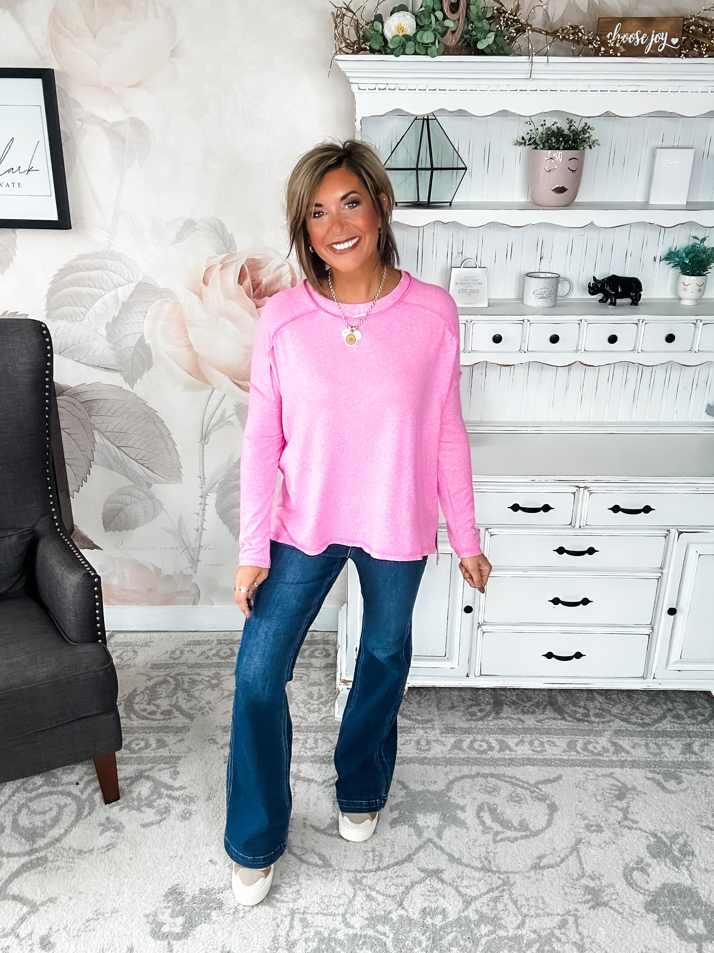 BLACK FRIDAY EXCLUSIVE - Midnight Mover Pullover - Candy Pink