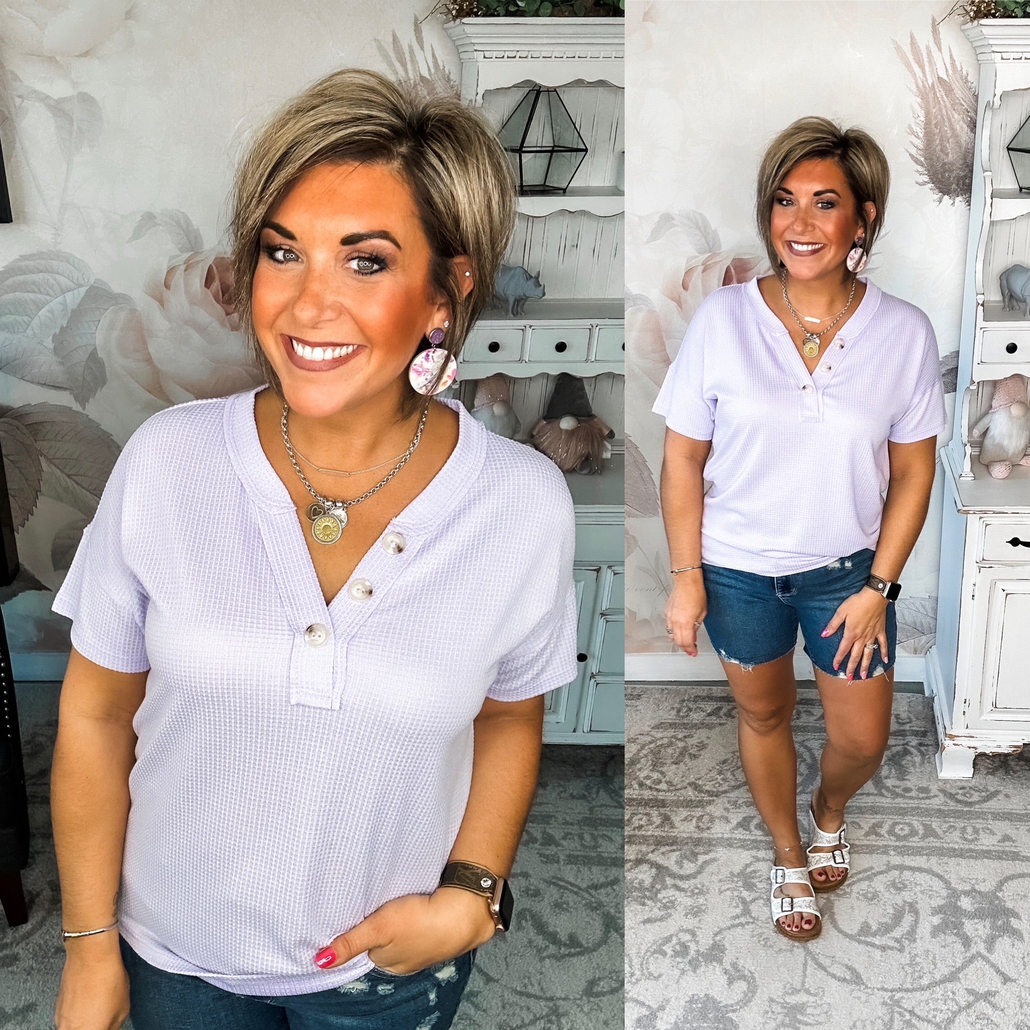 Beautiful Story Top - Lilac Mist