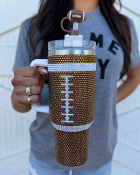 Football 3D Straw Topper