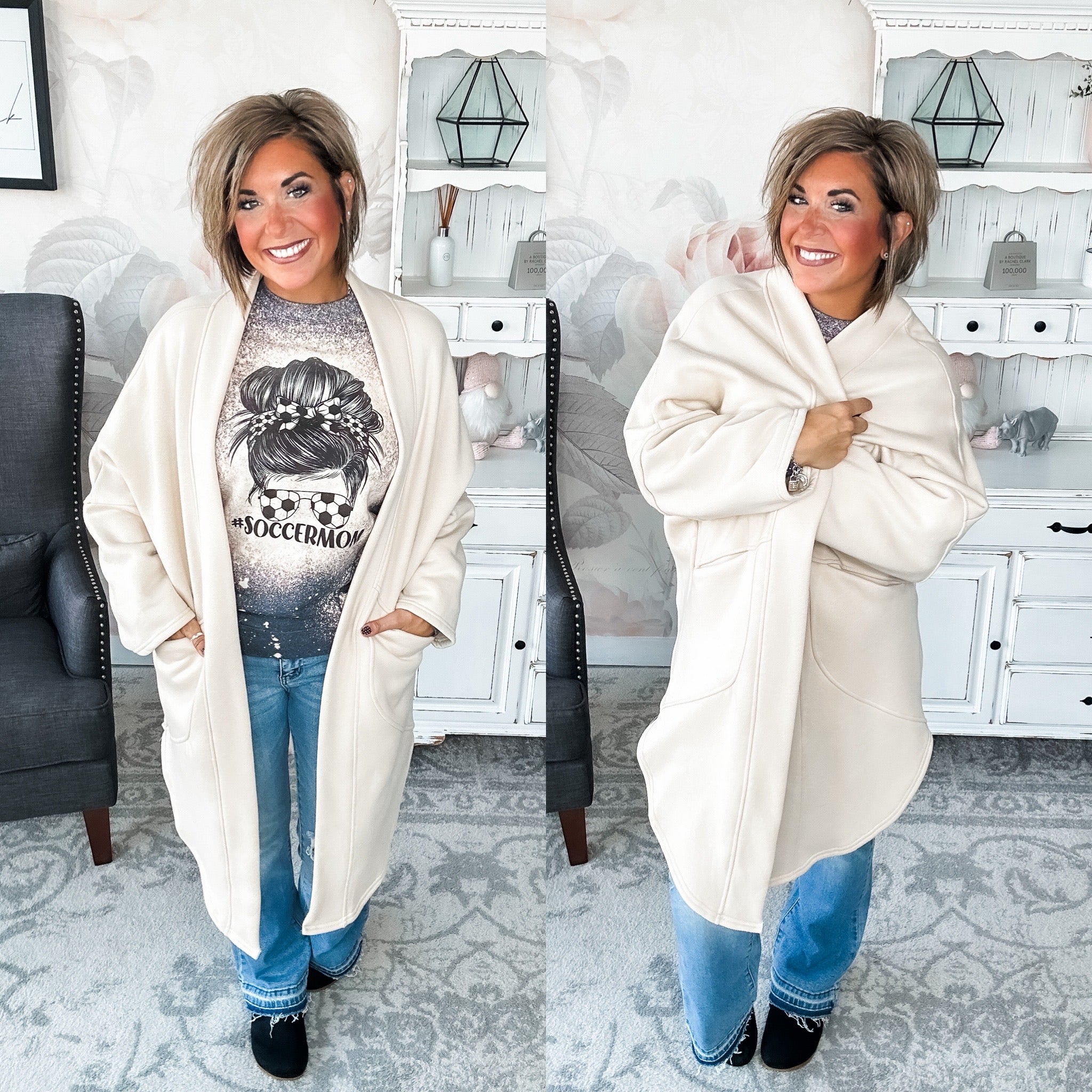 Happiness Awaits Oversized Cardigan