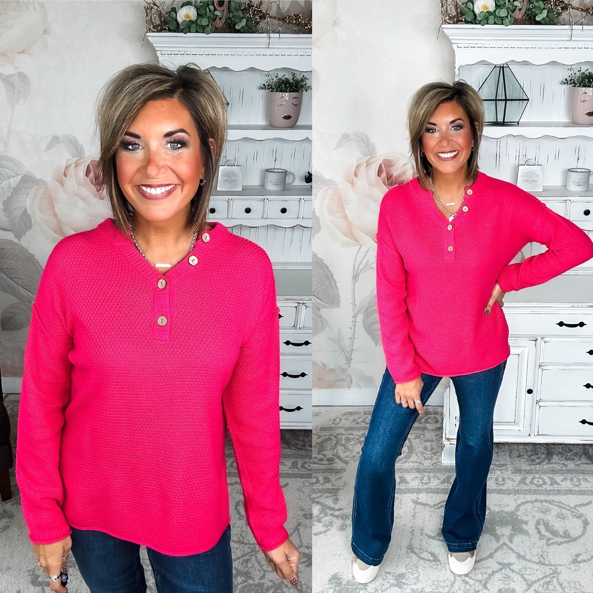 Sunrise Sprinter Sweater - Hot Pink