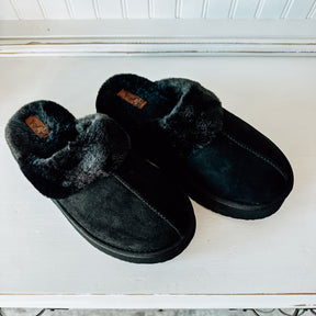 Delaney Platform Slipper - Black