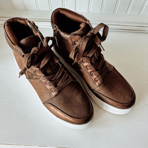 Edisia High-Top Sneaker - Brown