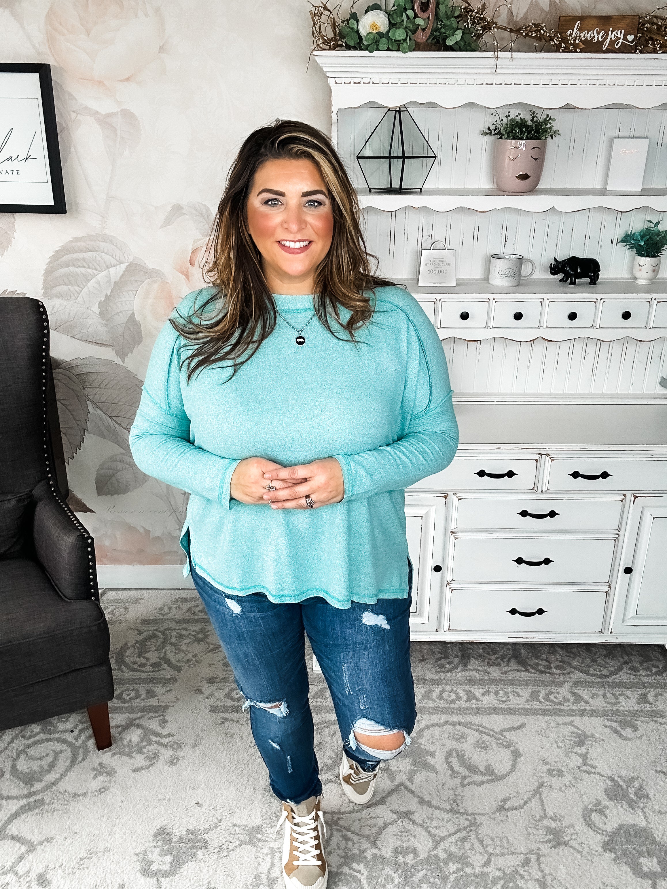 BLACK FRIDAY EXCLUSIVE - Midnight Mover Pullover - Aqua