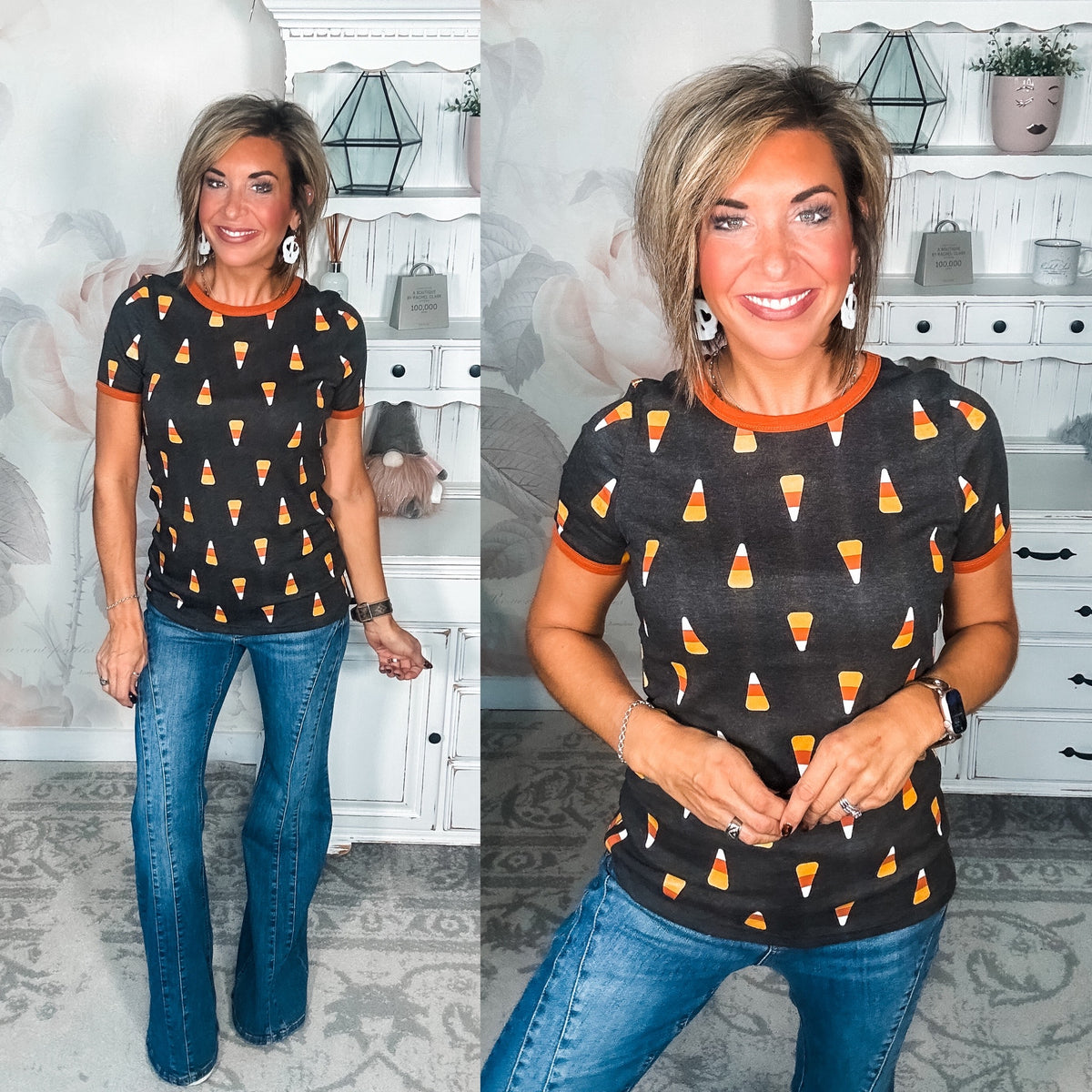 Ampersand Avenue Tee - Candy Corn Cutie