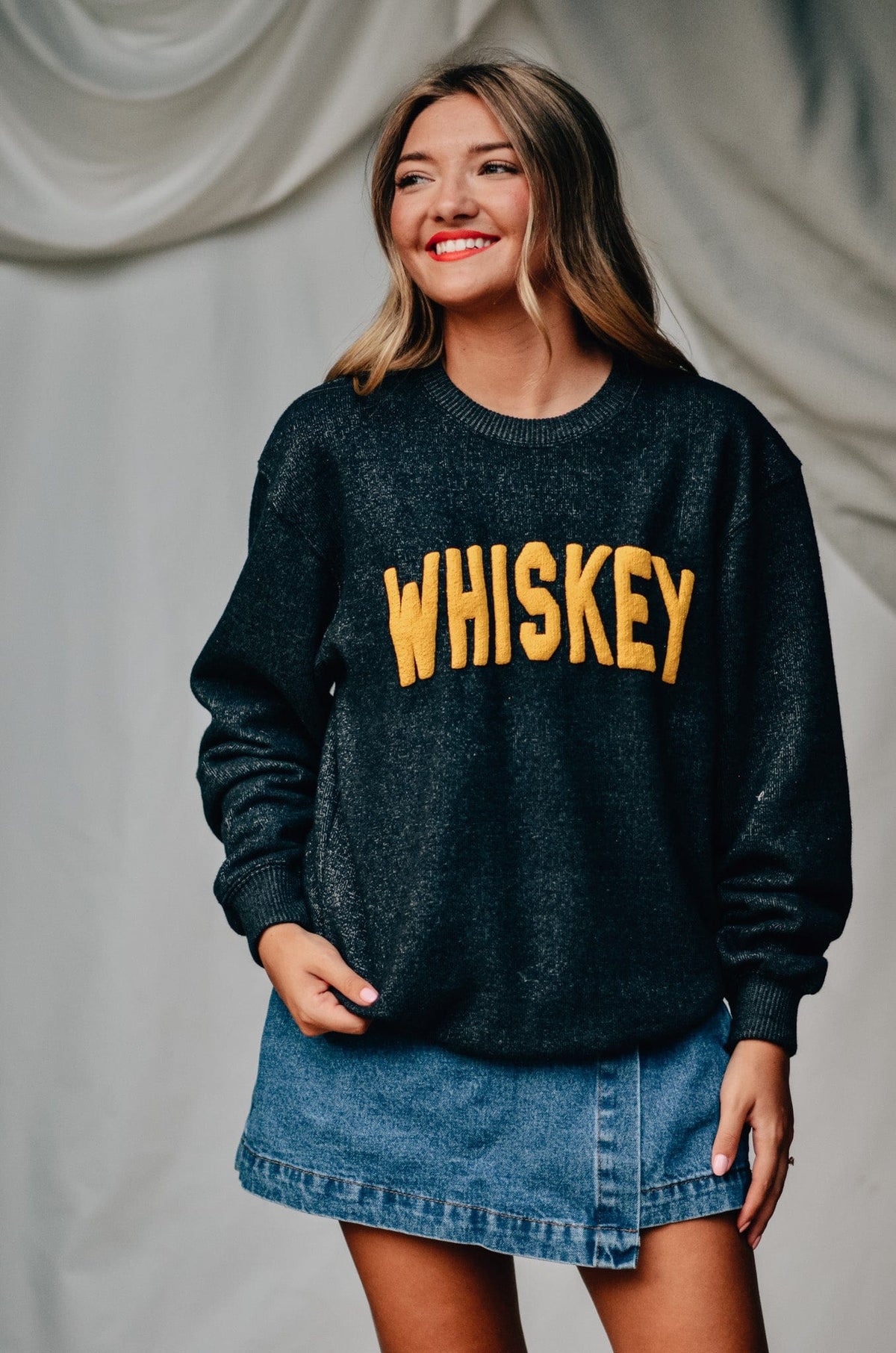 Whiskey Knit Sweatshirt *ONLINE EXCLUSIVE*