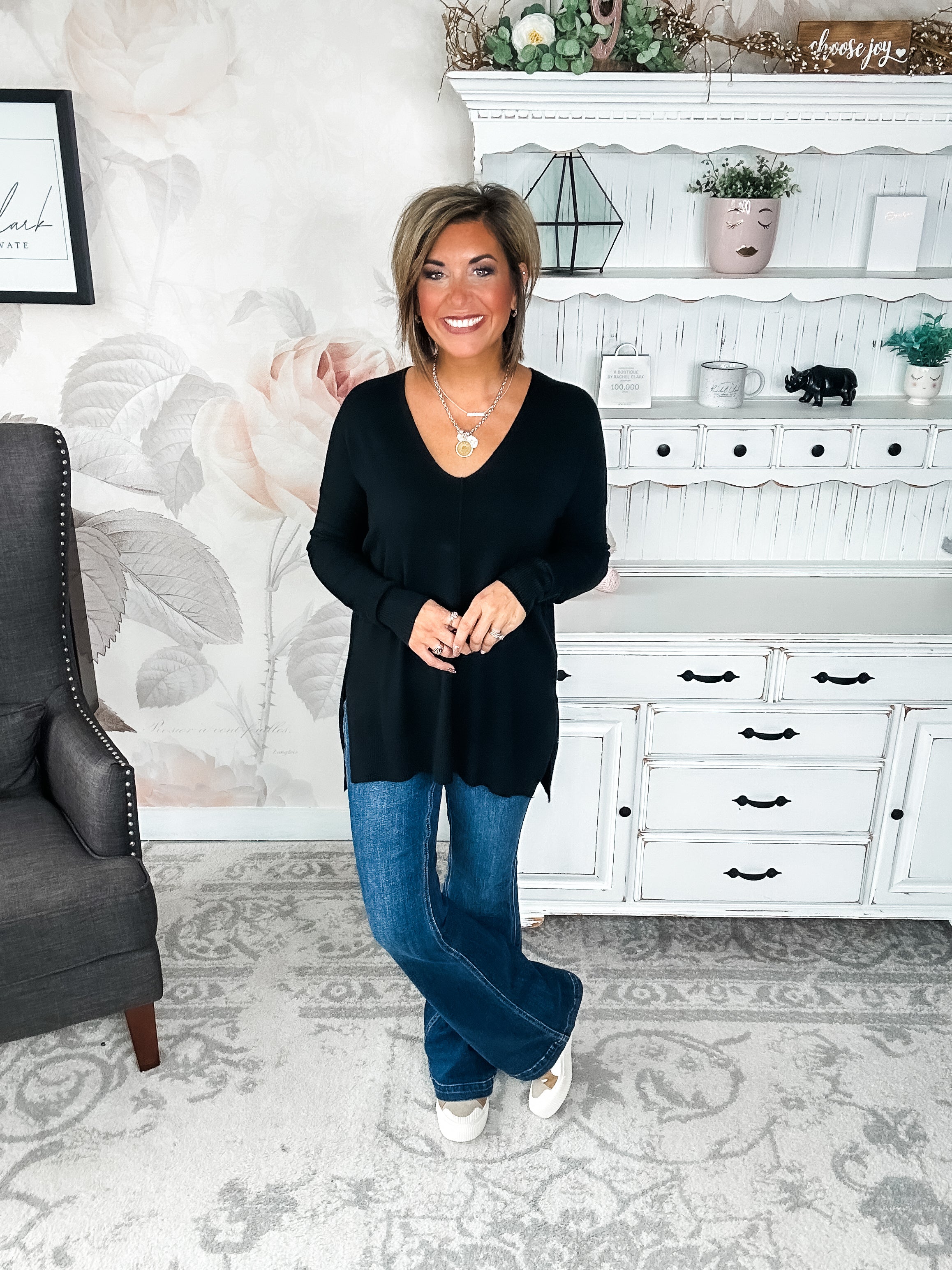 BLACK FRIDAY EXCLUSIVE - Blackout Breezer Sweater - Black