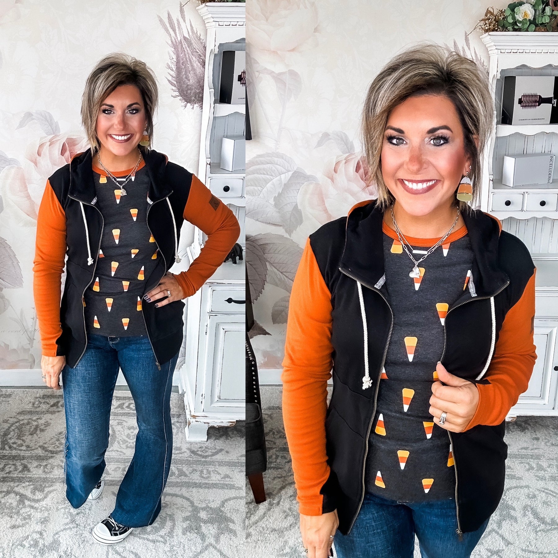 Ampersand Avenue Tee - Candy Corn Cutie