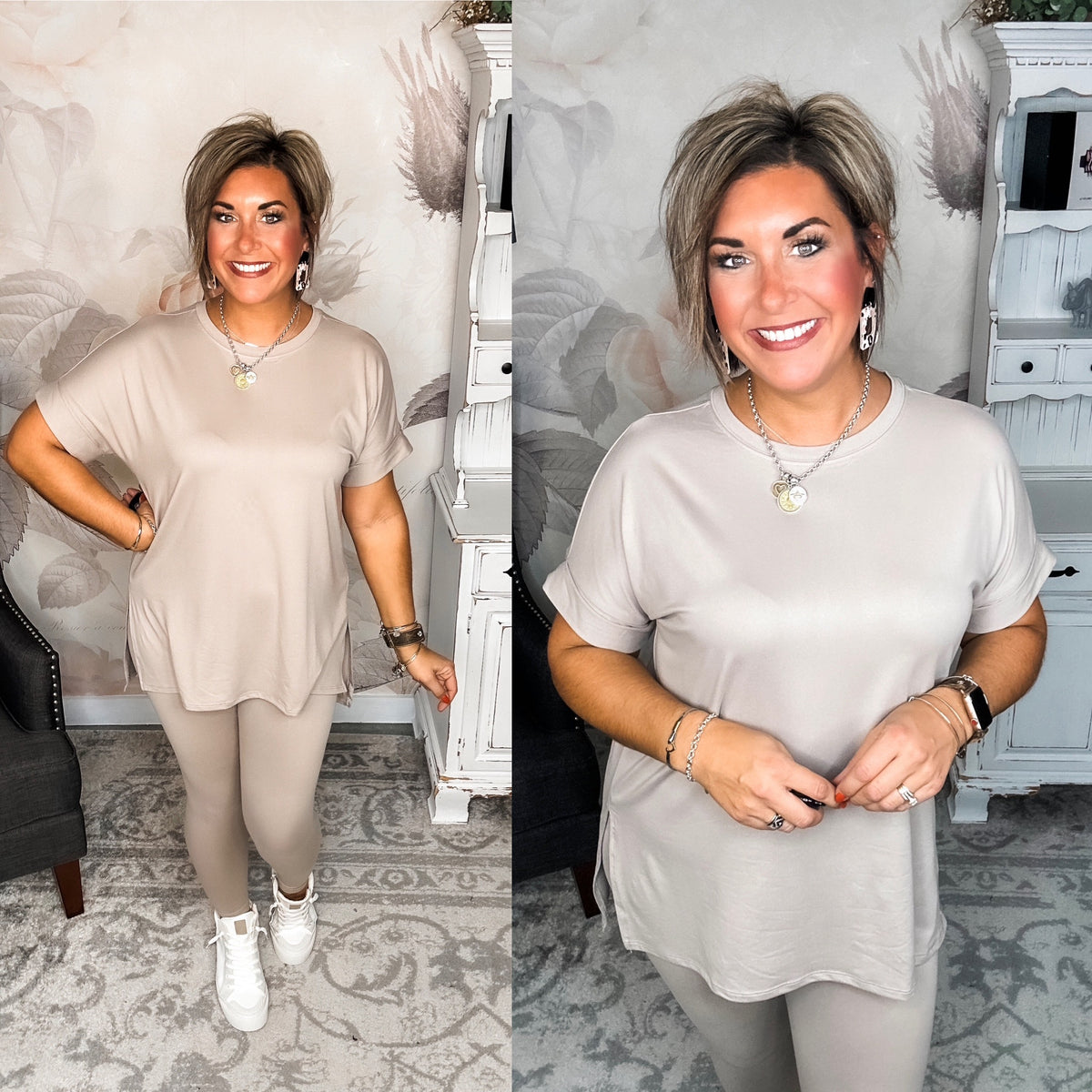 What You've Been Waiting For Loungewear Set - Ash Mocha