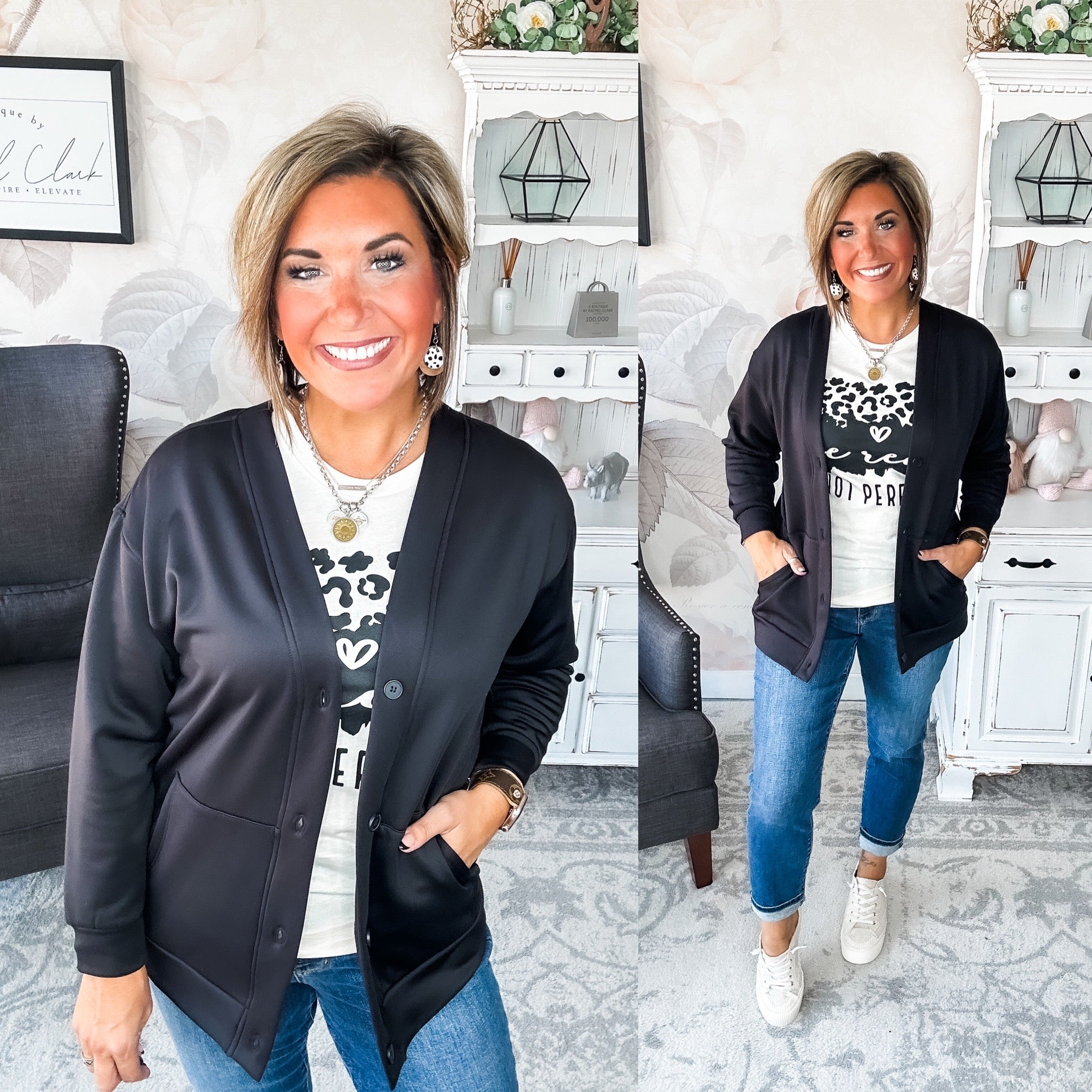 Whatever You Do Cardigan - Black