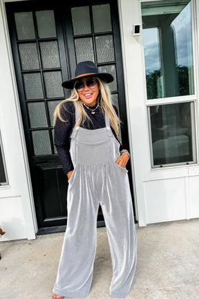 Breaking My Heart Boho Overalls - Black