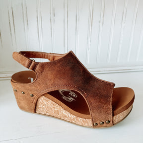 Isabella Wedge Sandal - Tan