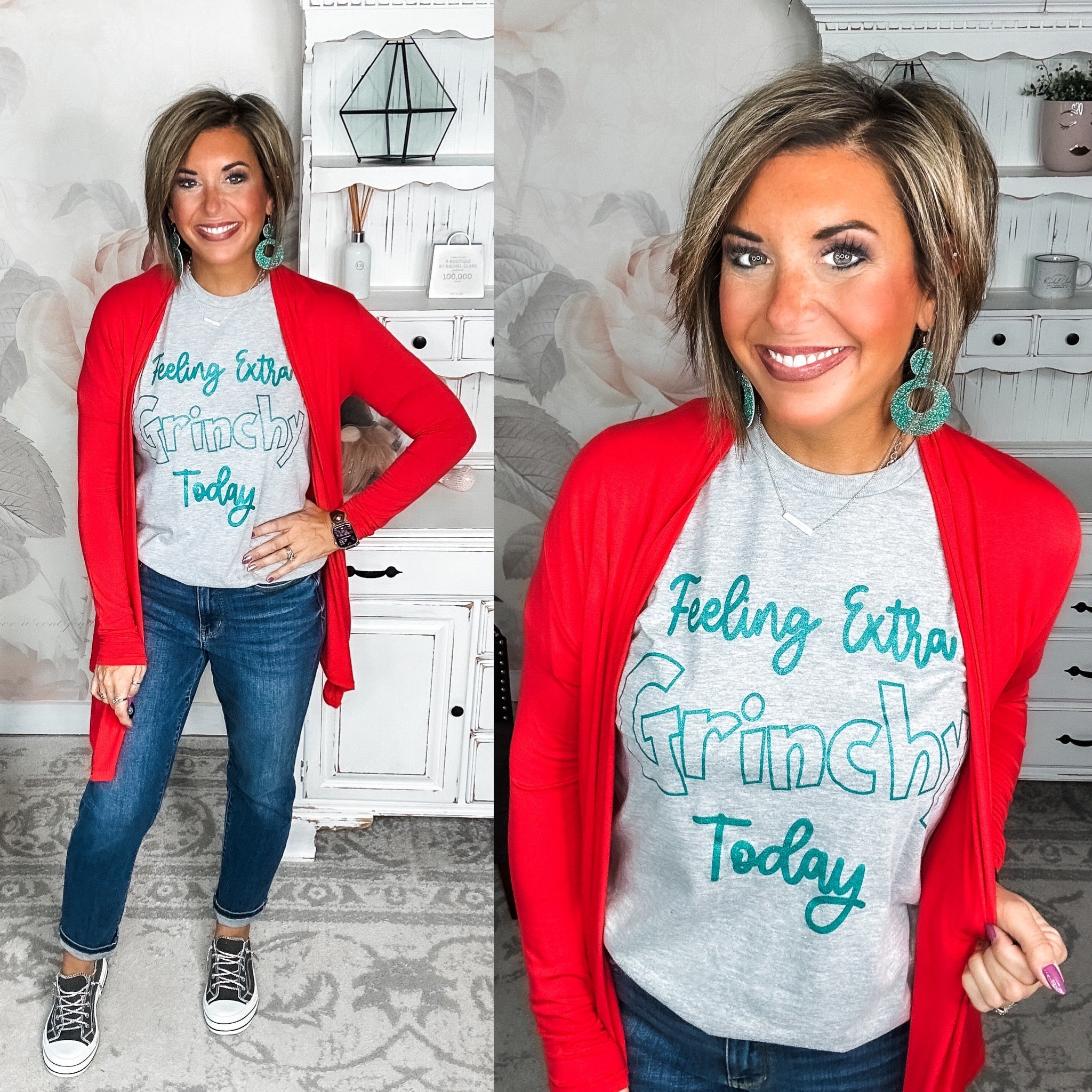 Love Never Fades Cardigan - Red