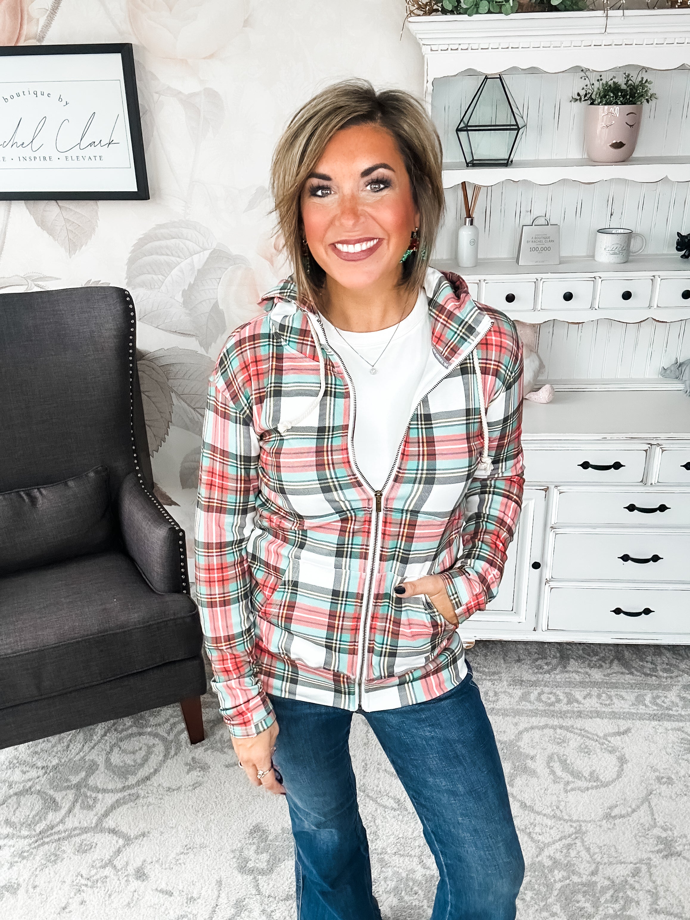 Ampersand Avenue Fullzip Sweatshirt - Warm Wishes