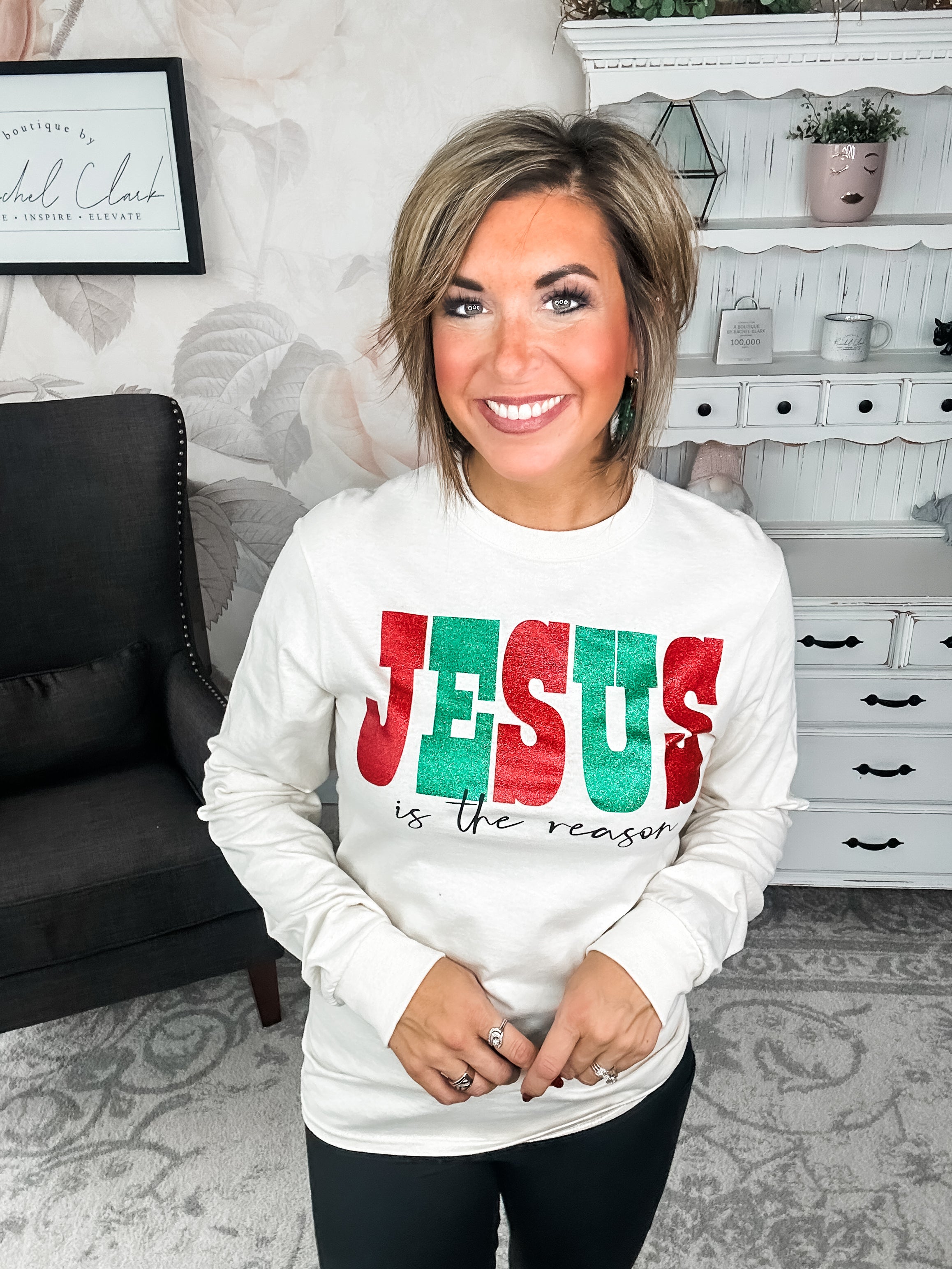 Jesus Is The Reason Long Sleeve Graphic Tee